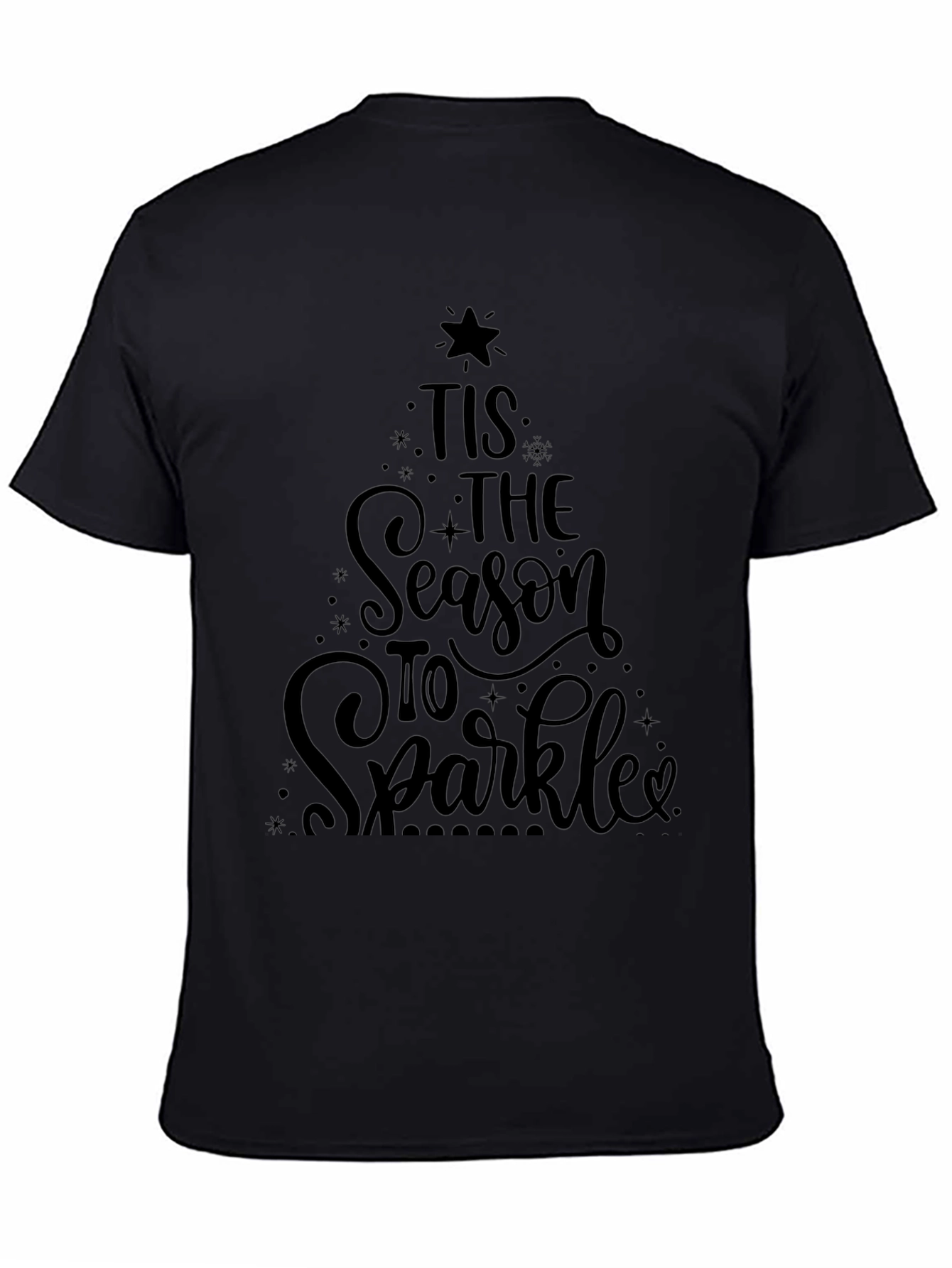 Festive Christmas Tree Tis The Season to Sparkle T-Shirt
