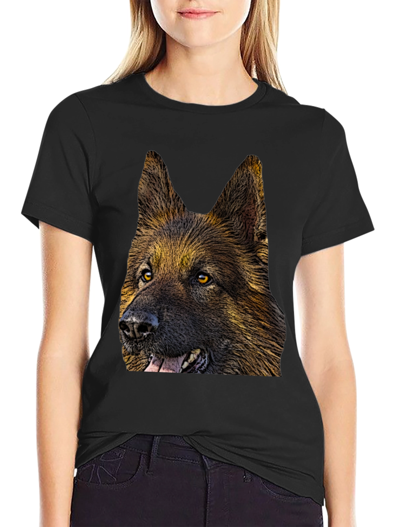 German Shepherd Graphic Tee - Dog Lovers Gift