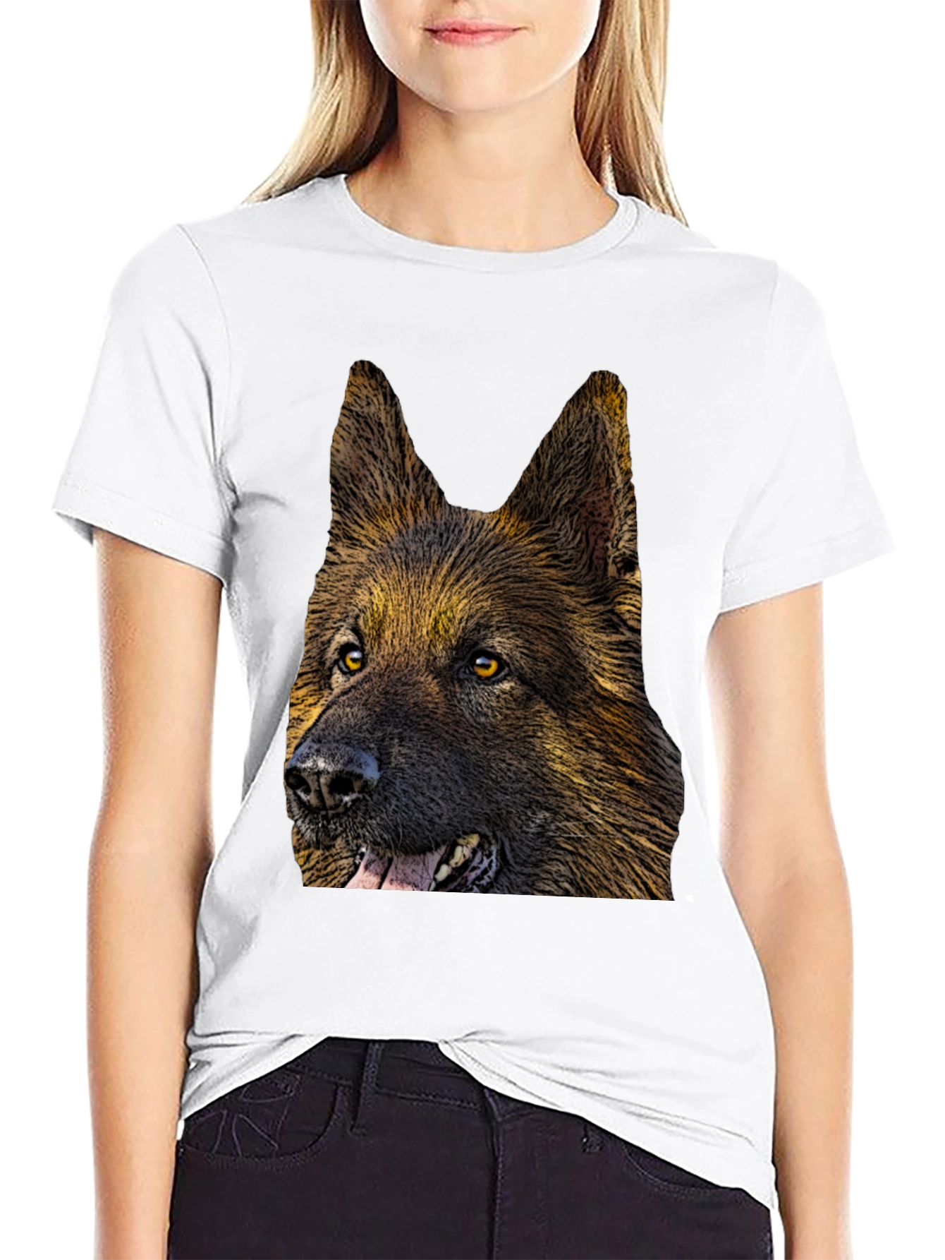 German Shepherd Graphic Tee - Dog Lovers Gift
