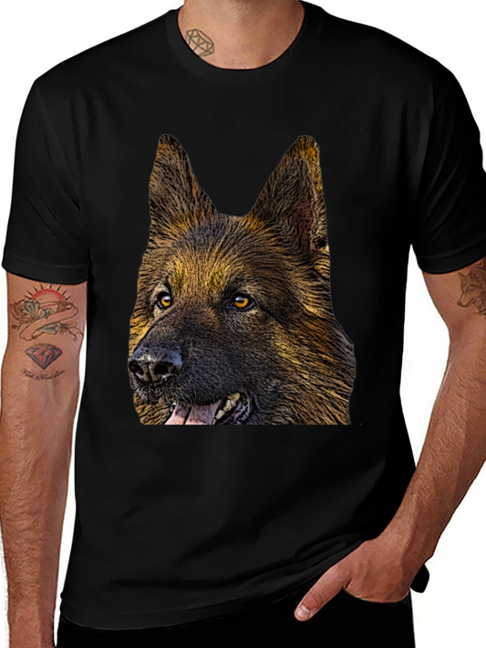 German Shepherd Graphic Tee - Dog Lovers Gift
