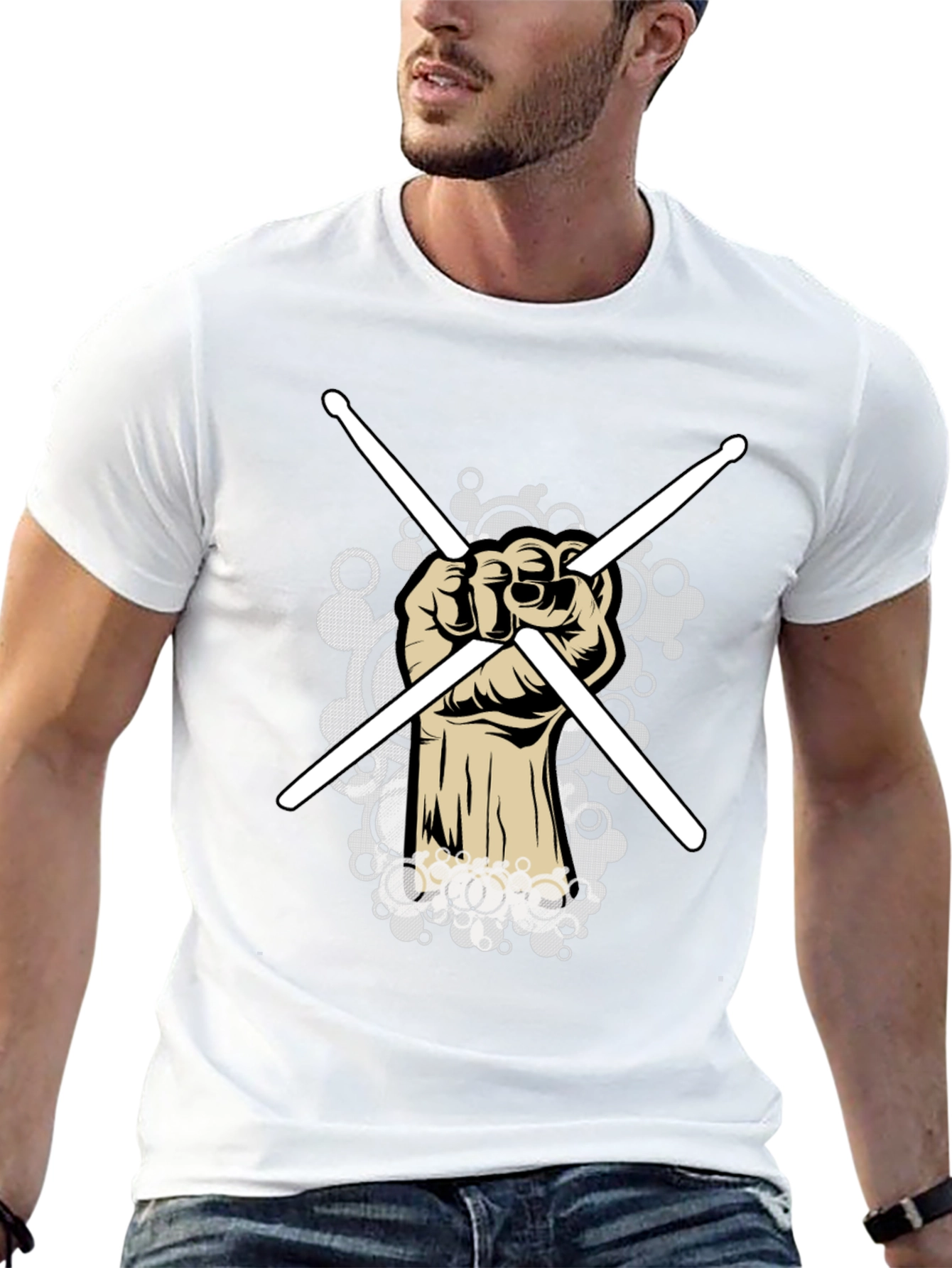Drummer Fist T-Shirt - Music Lover Tee