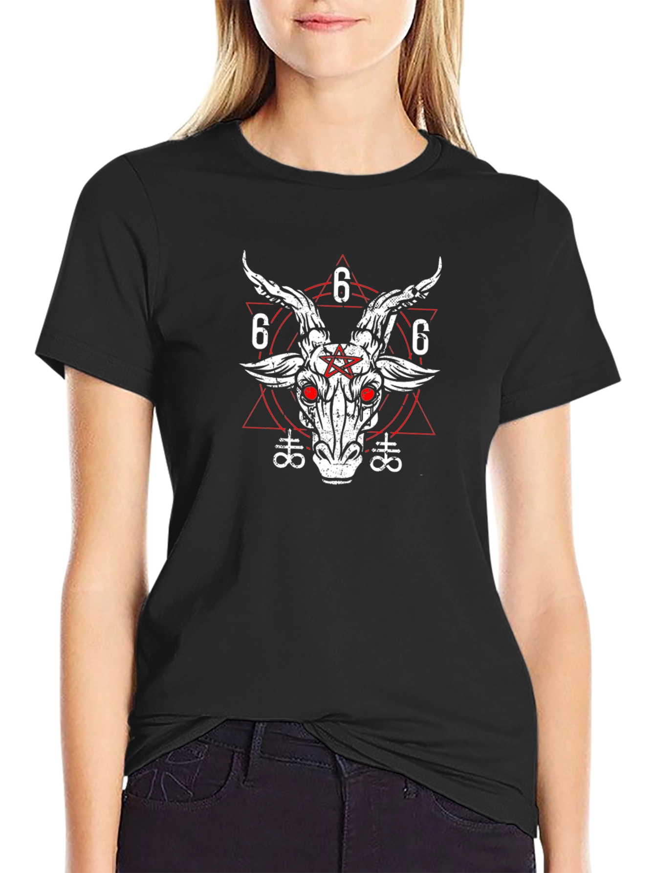 Occult Goat Graphic Tee - Black