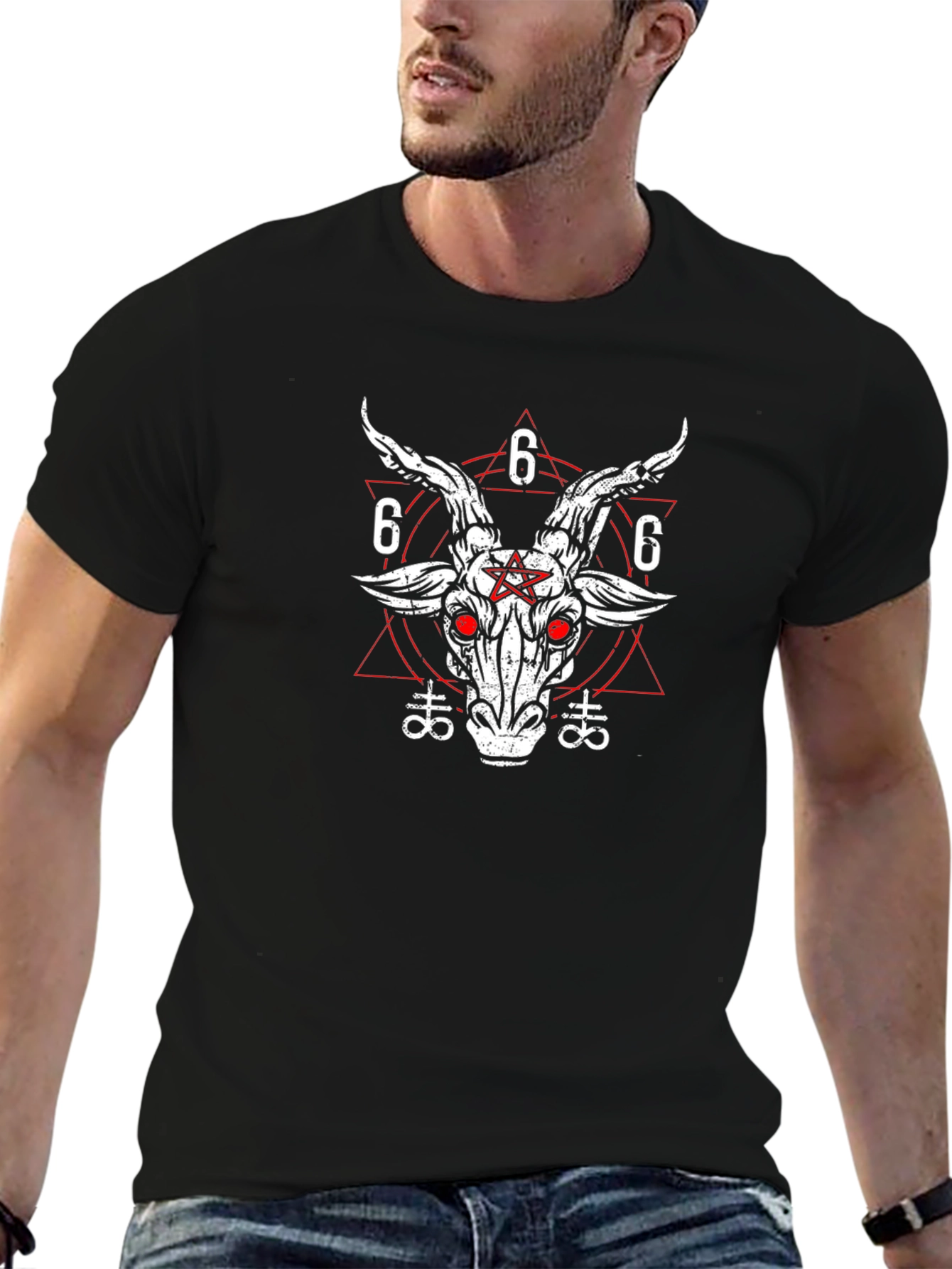 Occult Goat Graphic Tee - Black