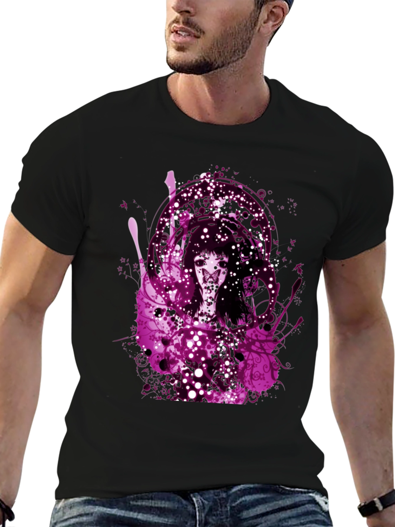 Gothic Art T-Shirt - Mens Black Tee