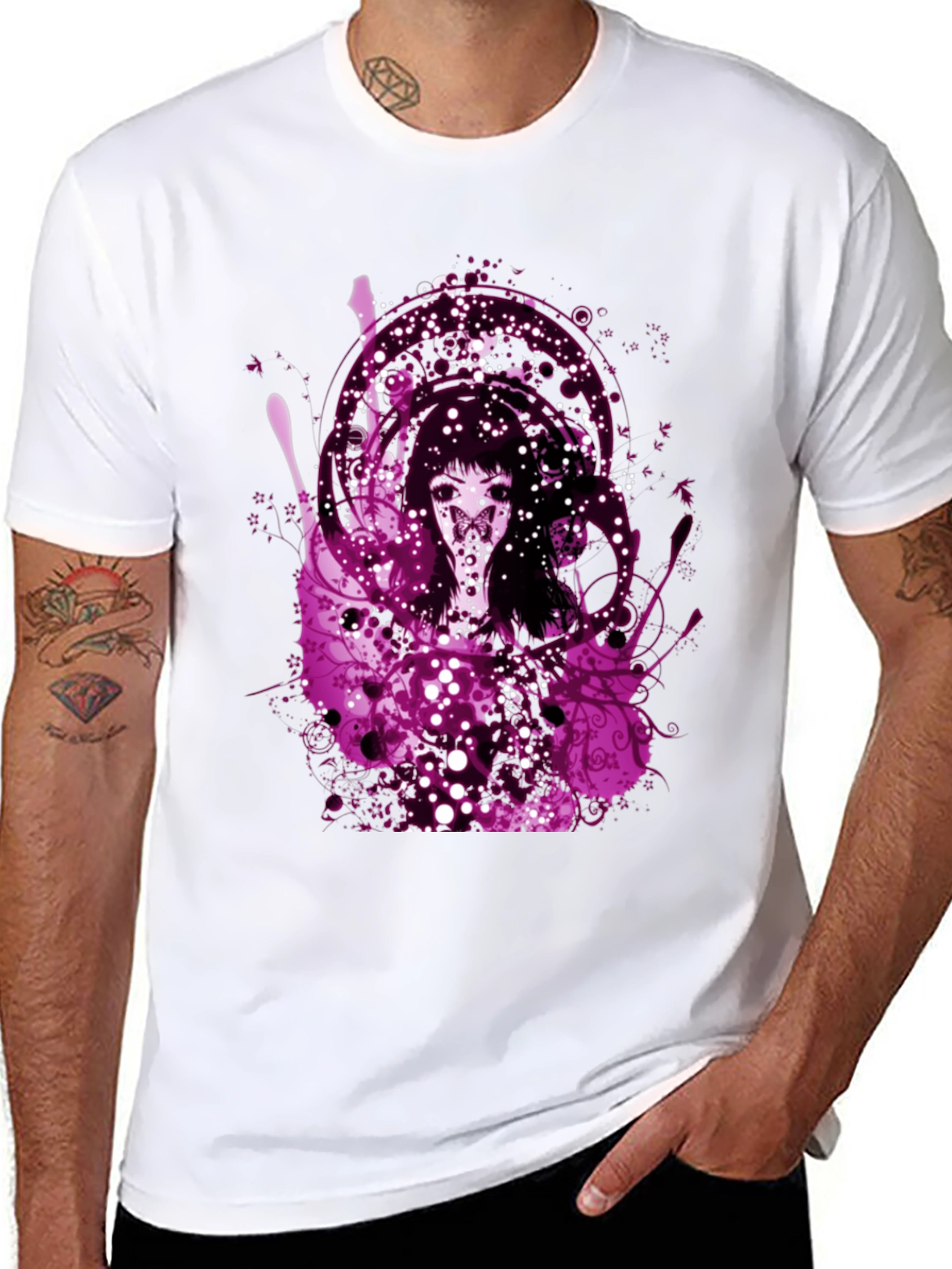 Gothic Art T-Shirt - Mens Black Tee