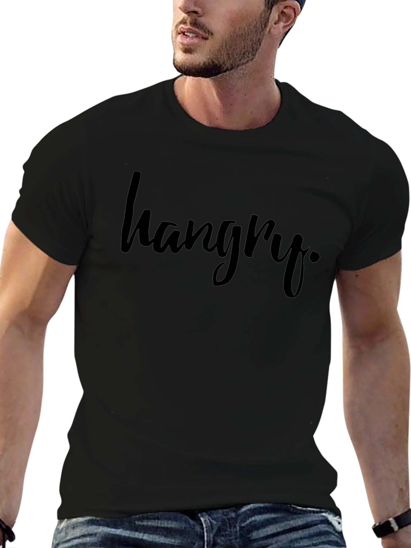 Hangry Black Graphic Tee