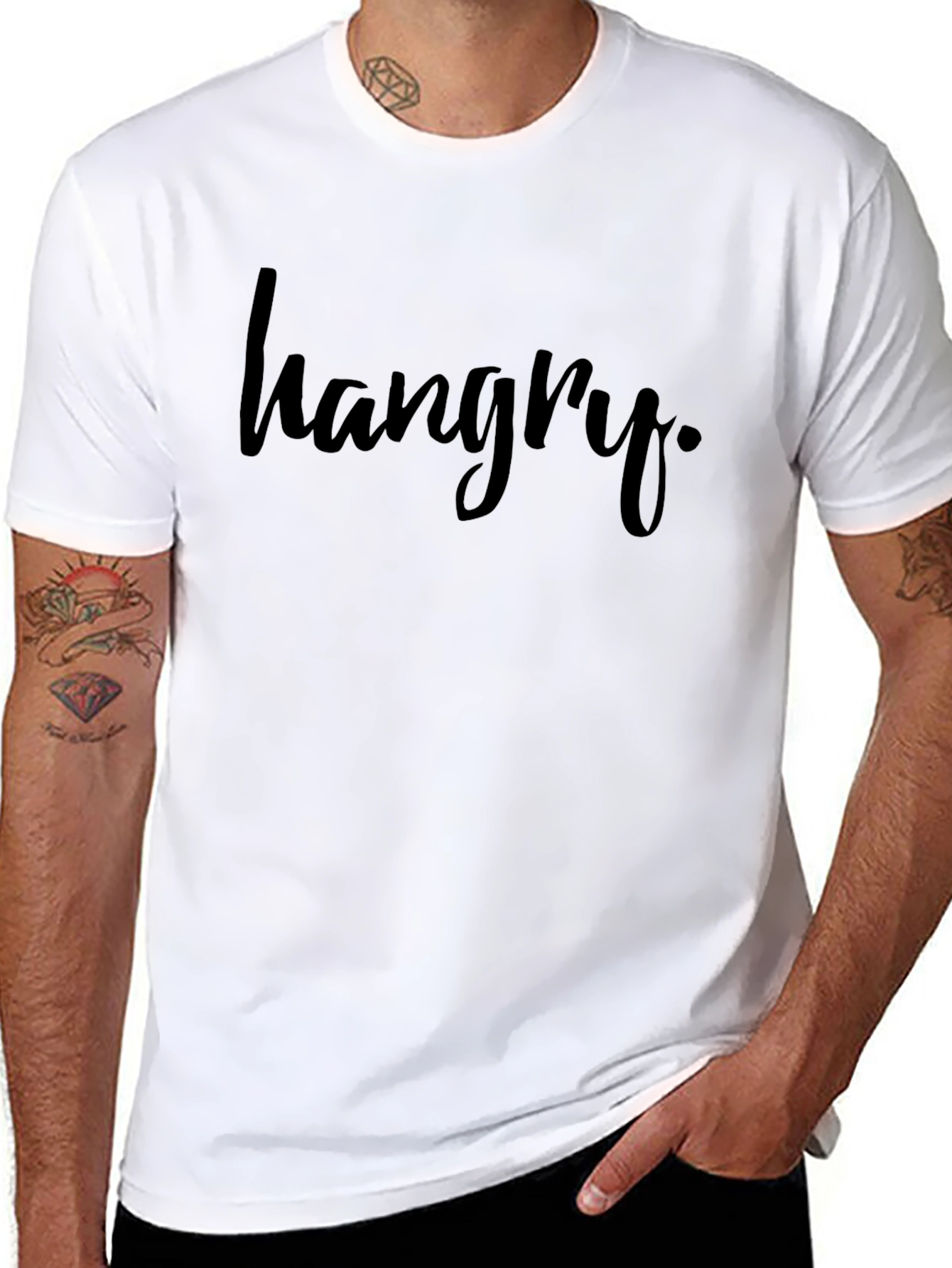 Hangry Black Graphic Tee