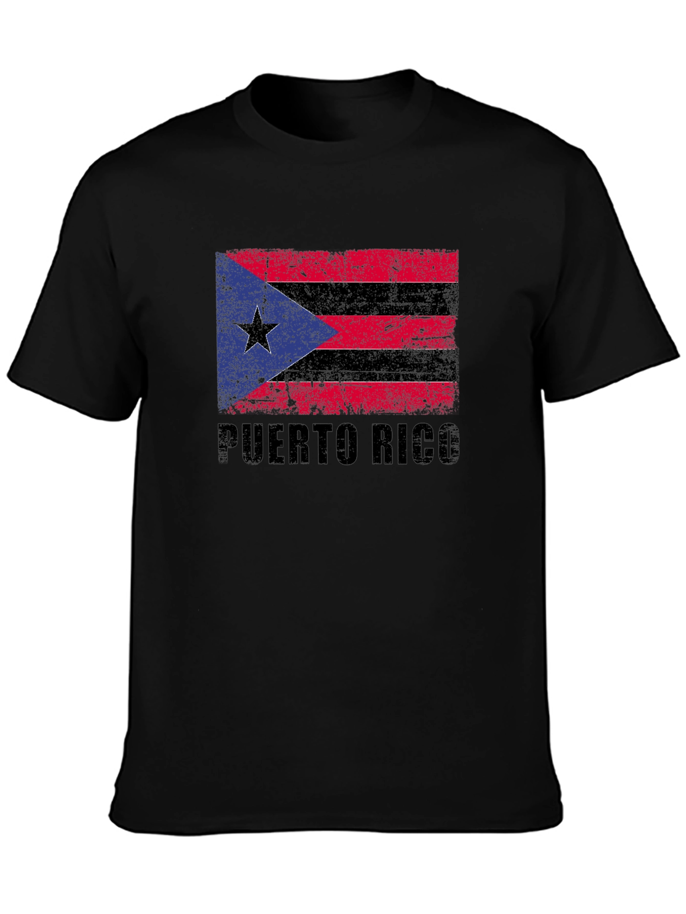 Puerto Rico Flag T-Shirt - Distressed Graphic Tee