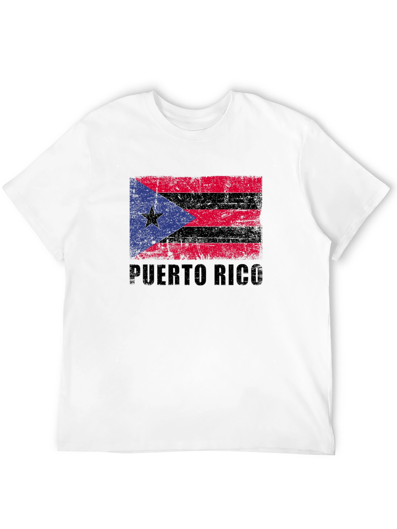 Puerto Rico Flag T-Shirt - Distressed Graphic Tee