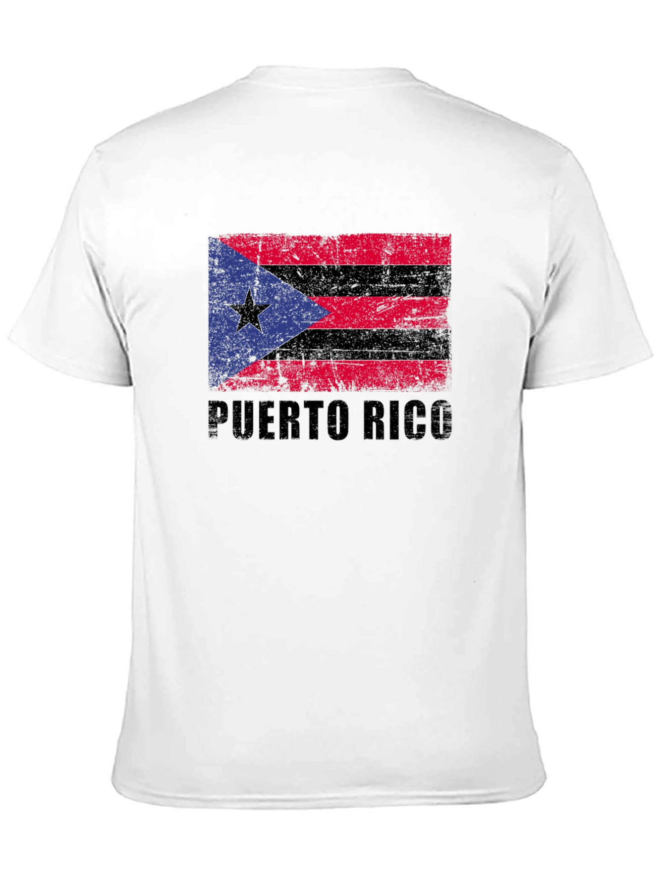 Puerto Rico Flag T-Shirt - Distressed Graphic Tee