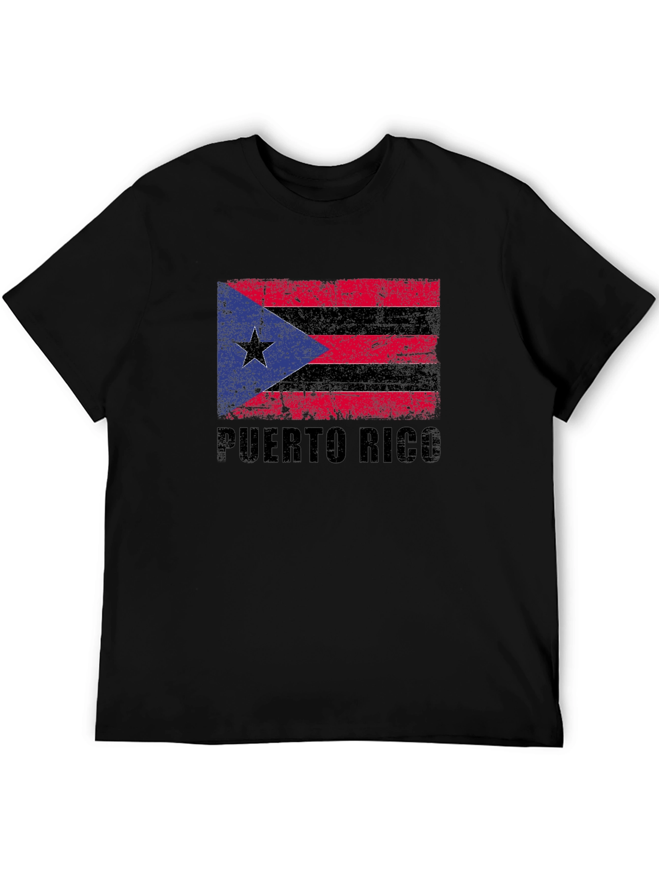 Puerto Rico Flag T-Shirt - Distressed Graphic Tee