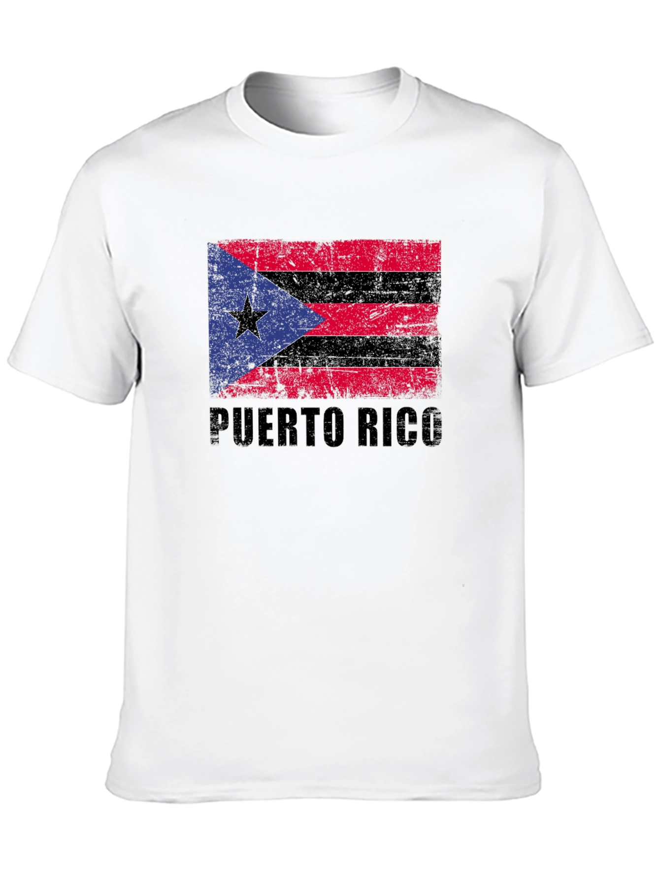 Puerto Rico Flag T-Shirt - Distressed Graphic Tee