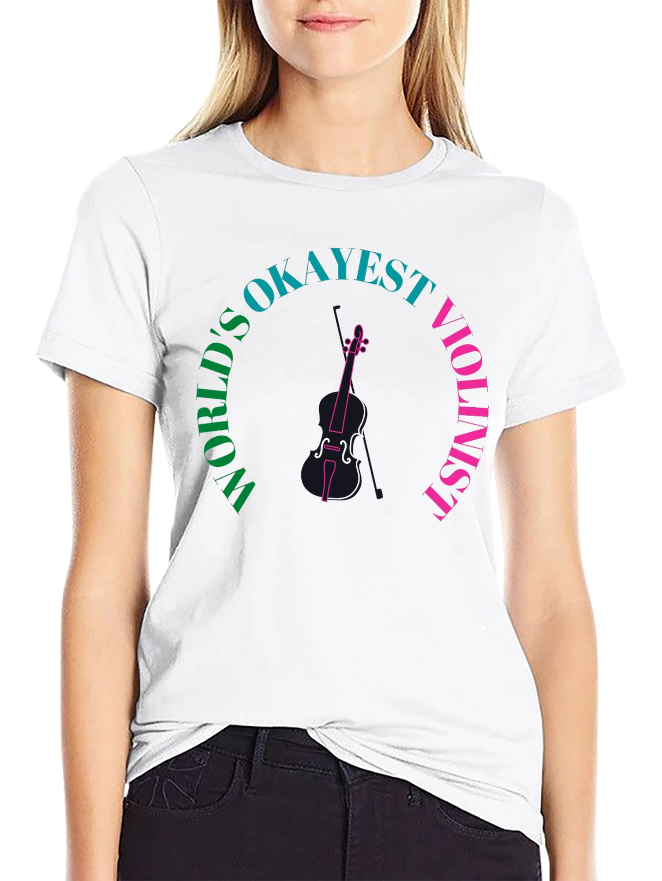 Worlds Okayest Violinist Graphic Tee