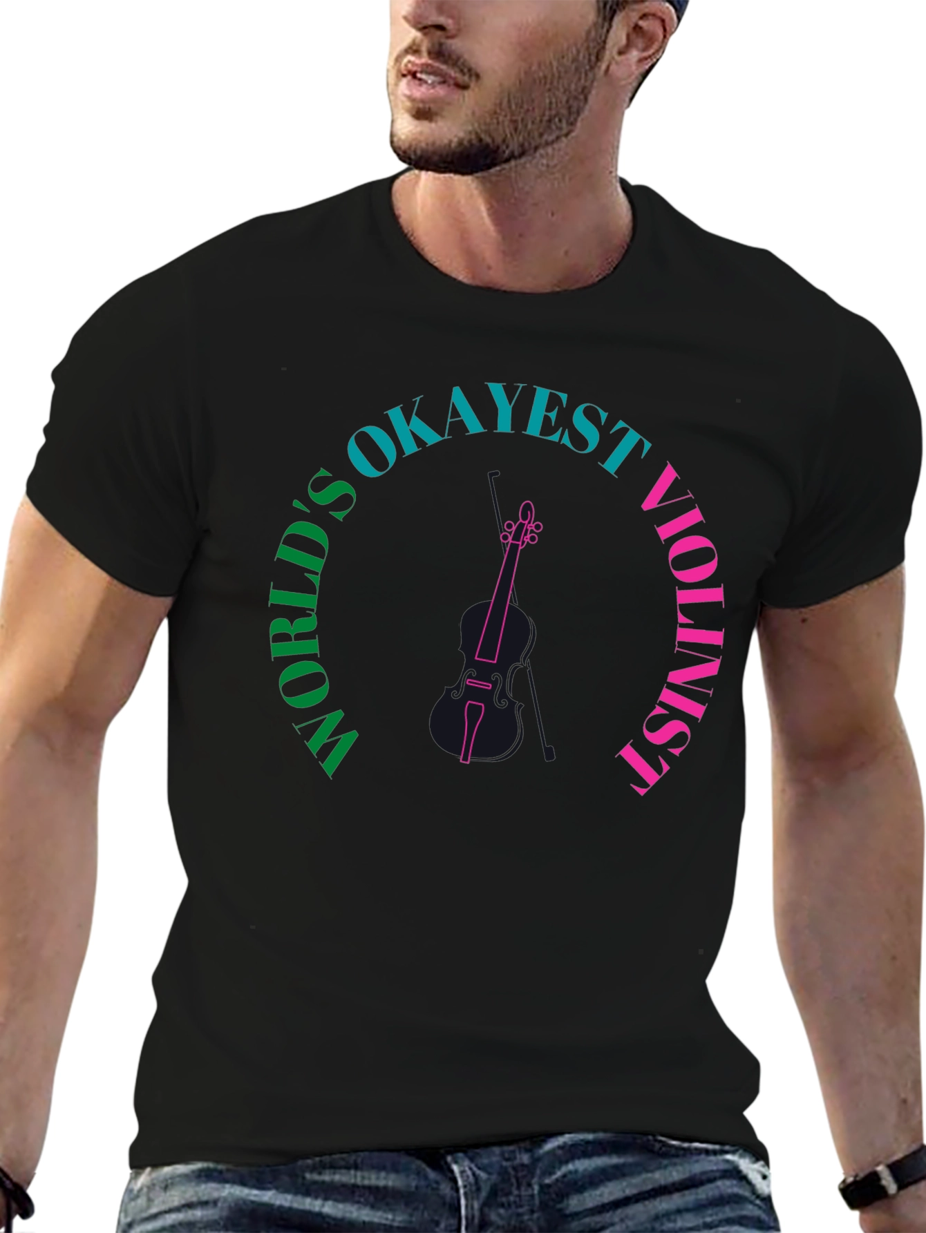 Worlds Okayest Violinist Graphic Tee