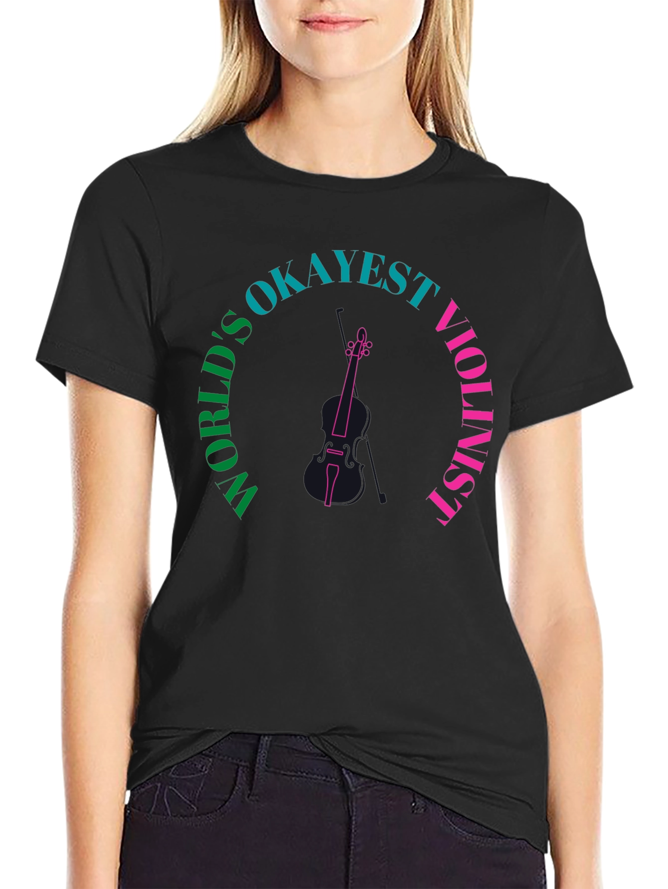Worlds Okayest Violinist Graphic Tee