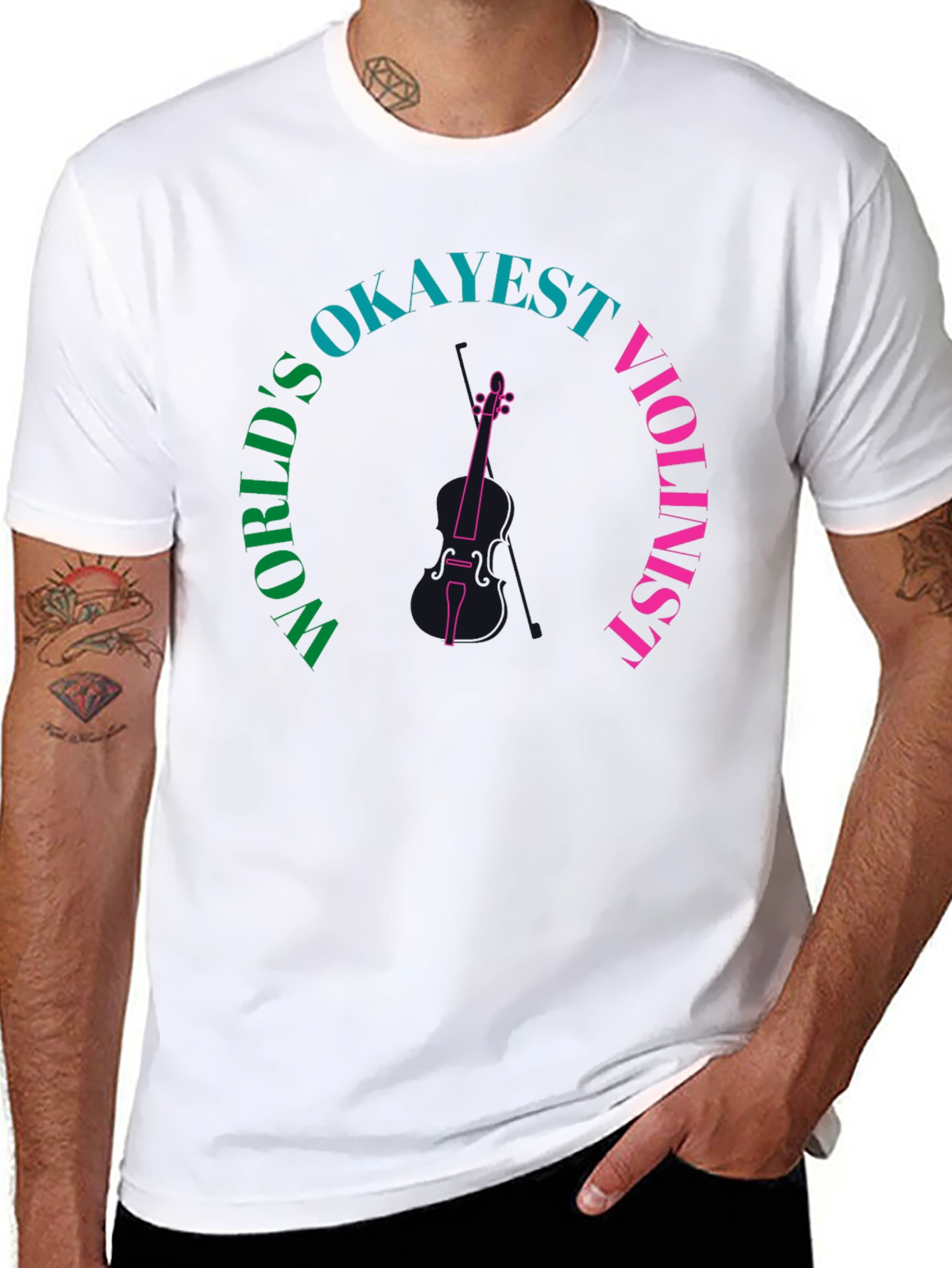 Worlds Okayest Violinist Graphic Tee