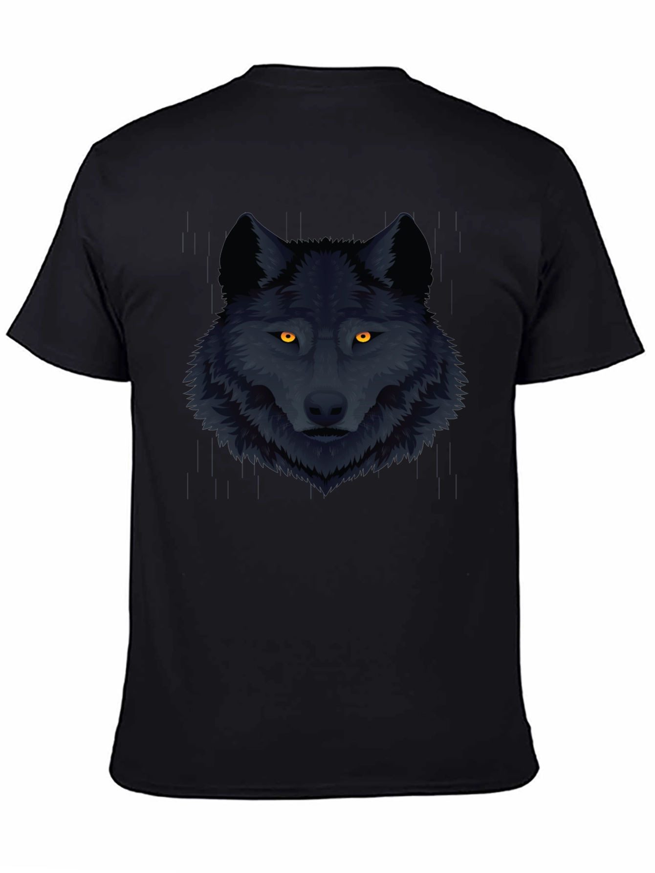 Black Wolf Graphic Tee - Mens Fashion T-Shirt