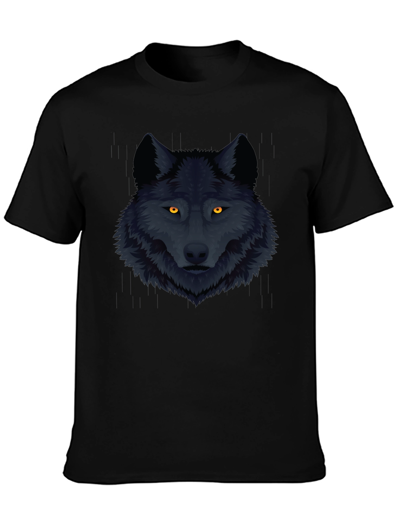 Black Wolf Graphic Tee - Mens Fashion T-Shirt