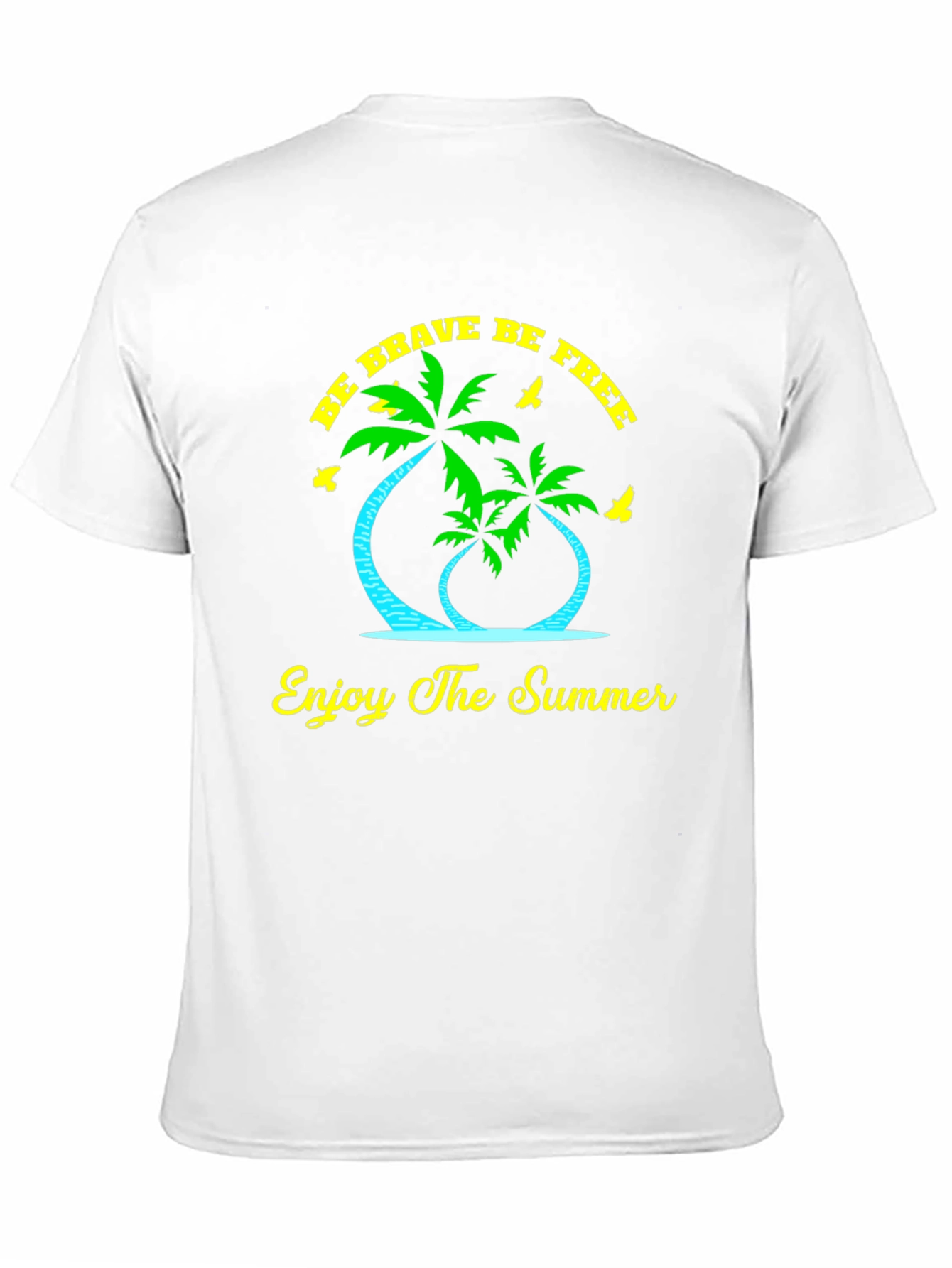 Summer Vibes Graphic Tee: Be Brave Be Free!