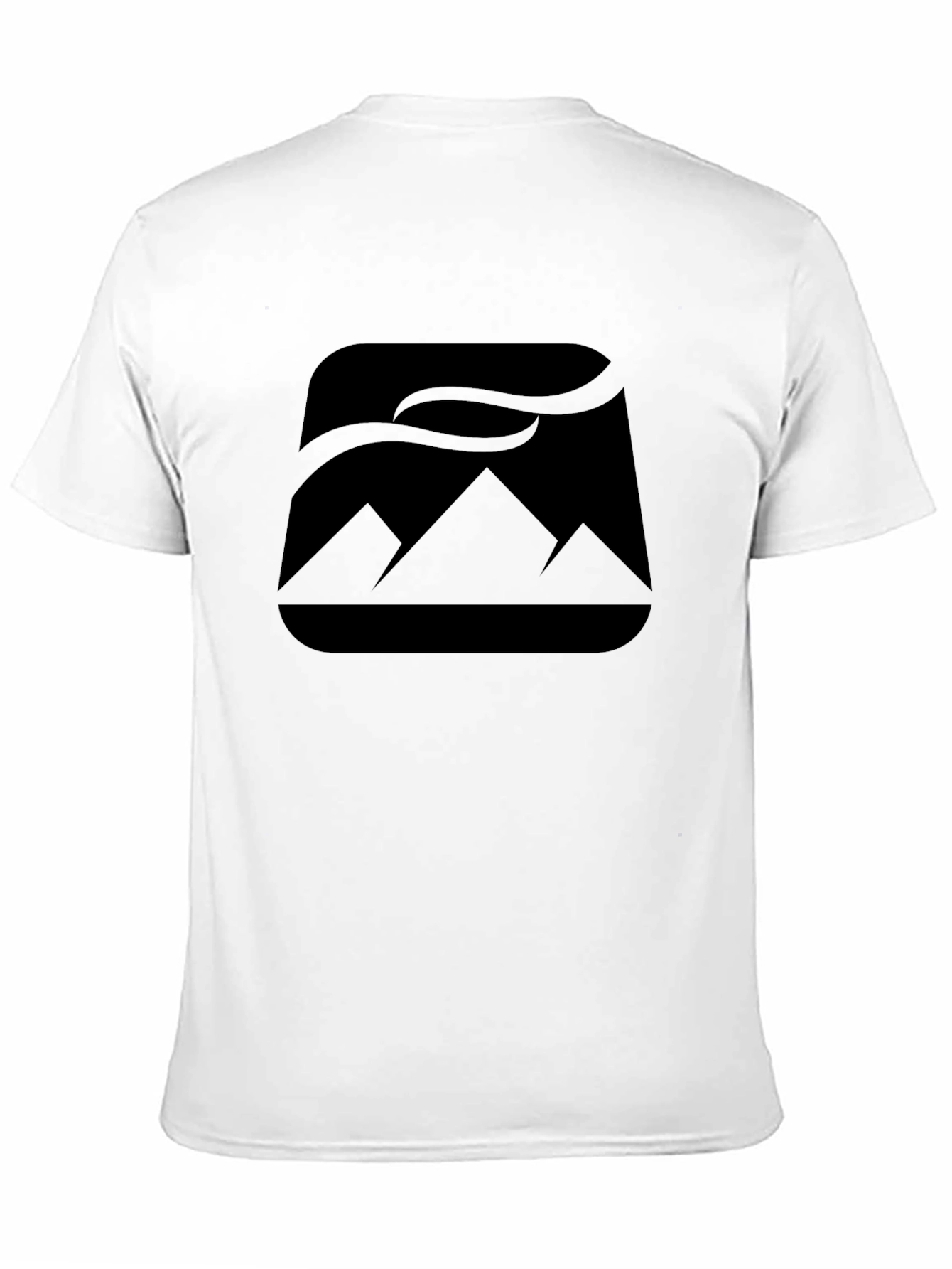Mountain Peak Graphic Black T-Shirt