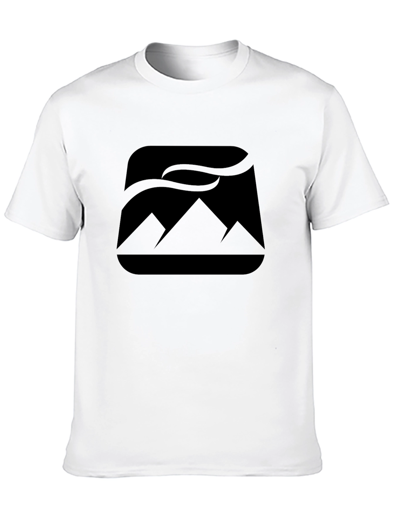 Mountain Peak Graphic Black T-Shirt
