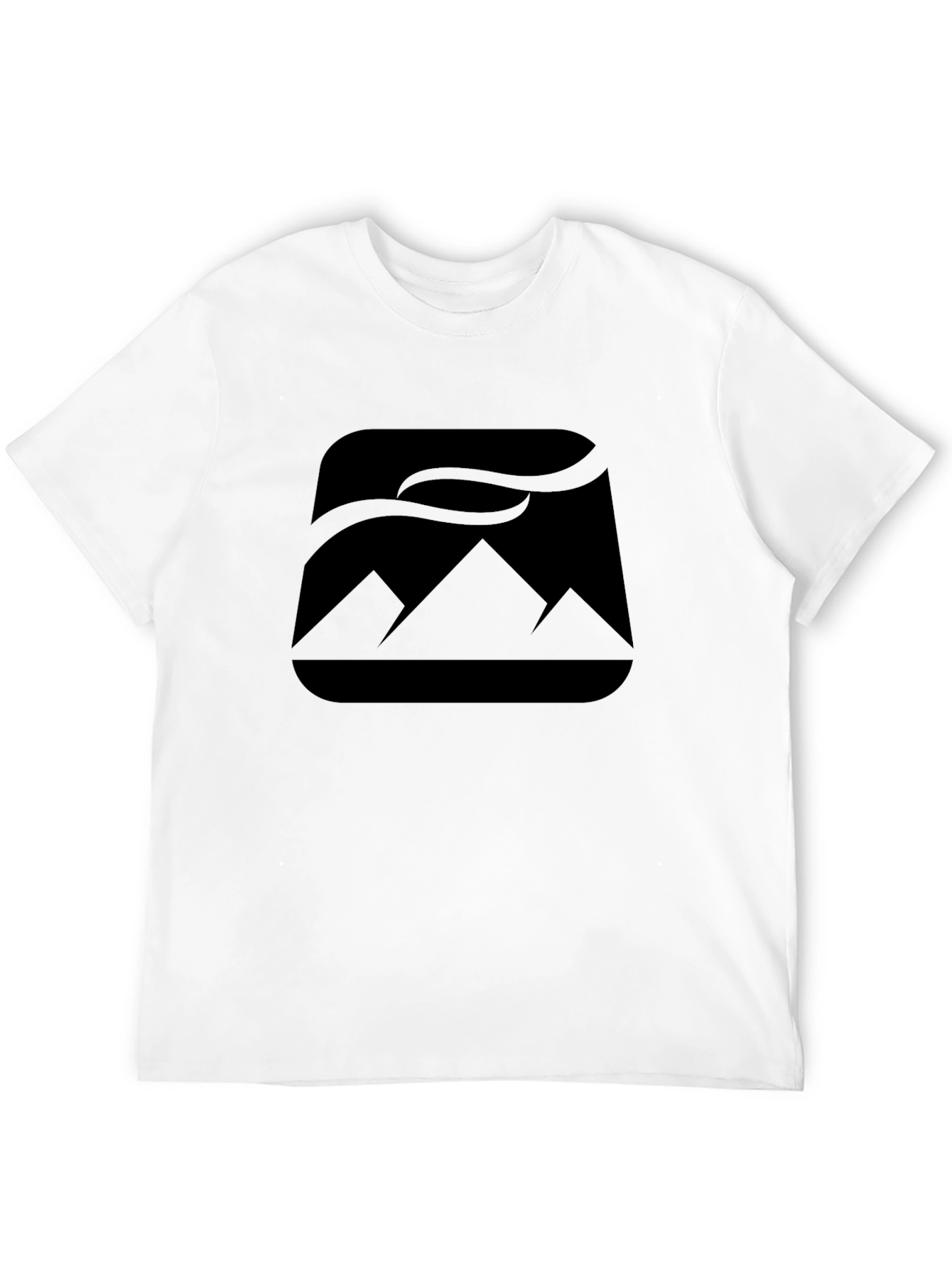 Mountain Peak Graphic Black T-Shirt