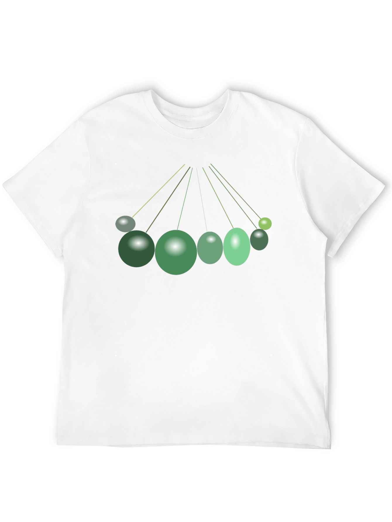 Abstract Green Spheres Graphic T-Shirt