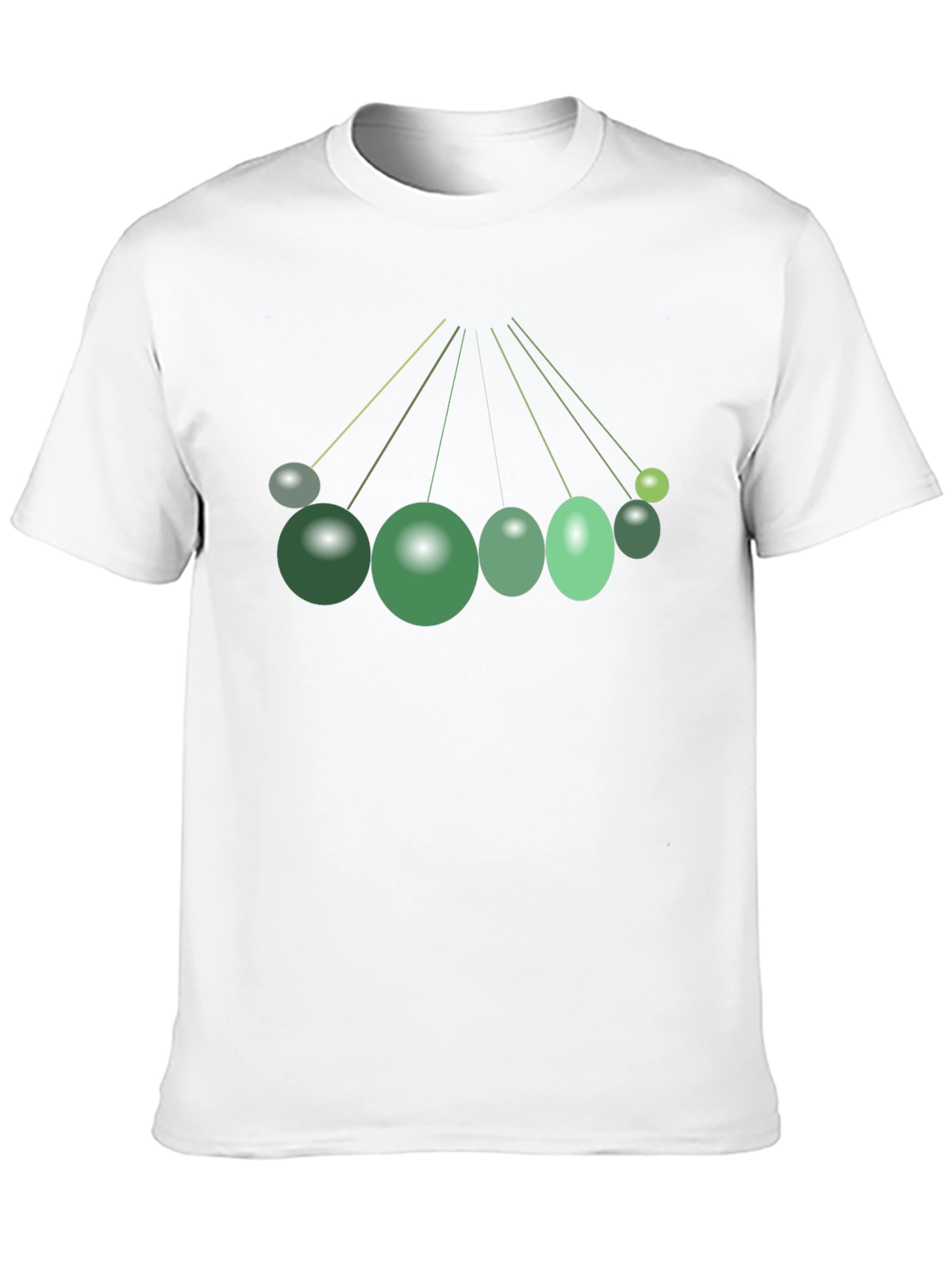 Abstract Green Spheres Graphic T-Shirt