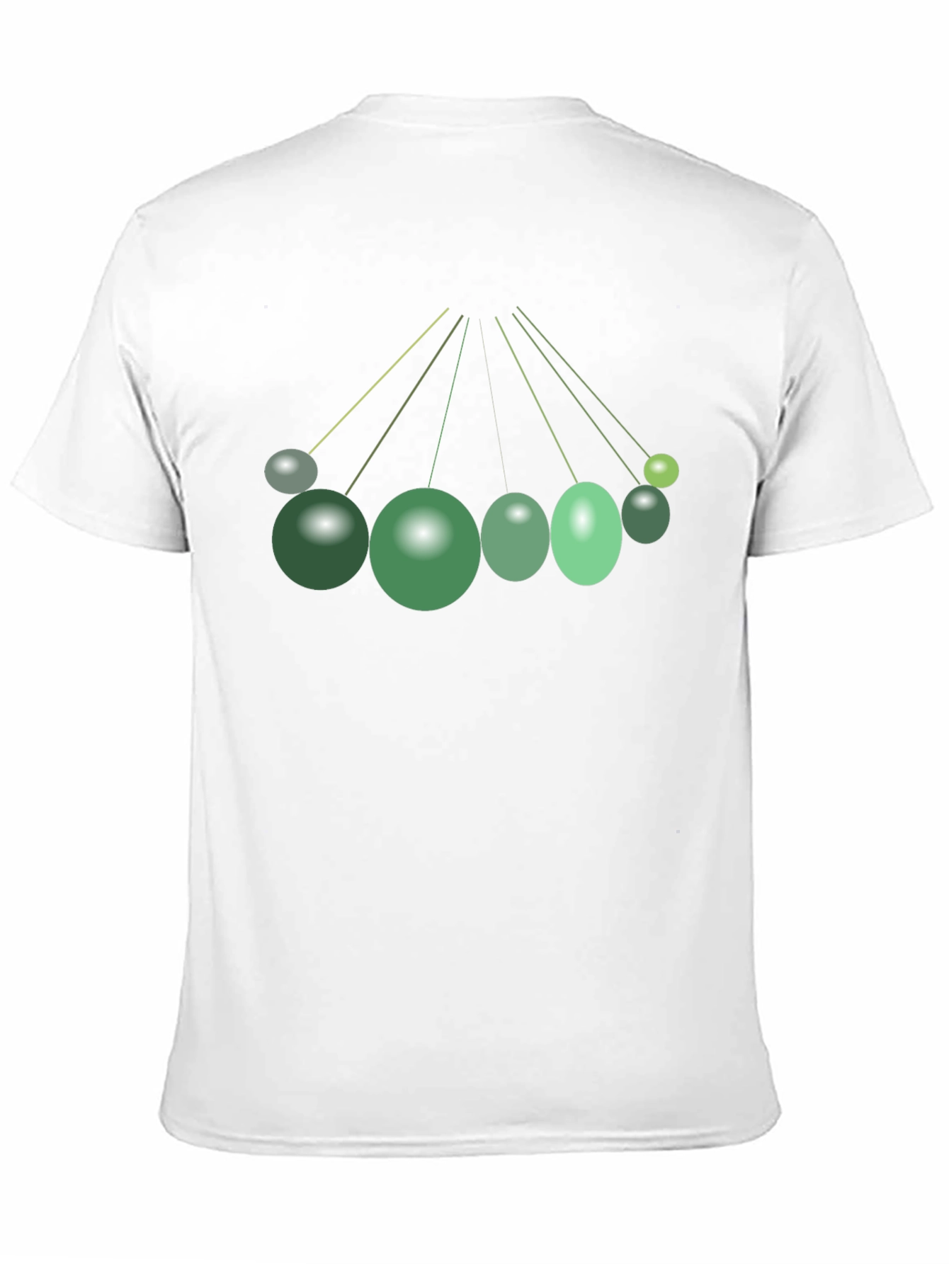 Abstract Green Spheres Graphic T-Shirt