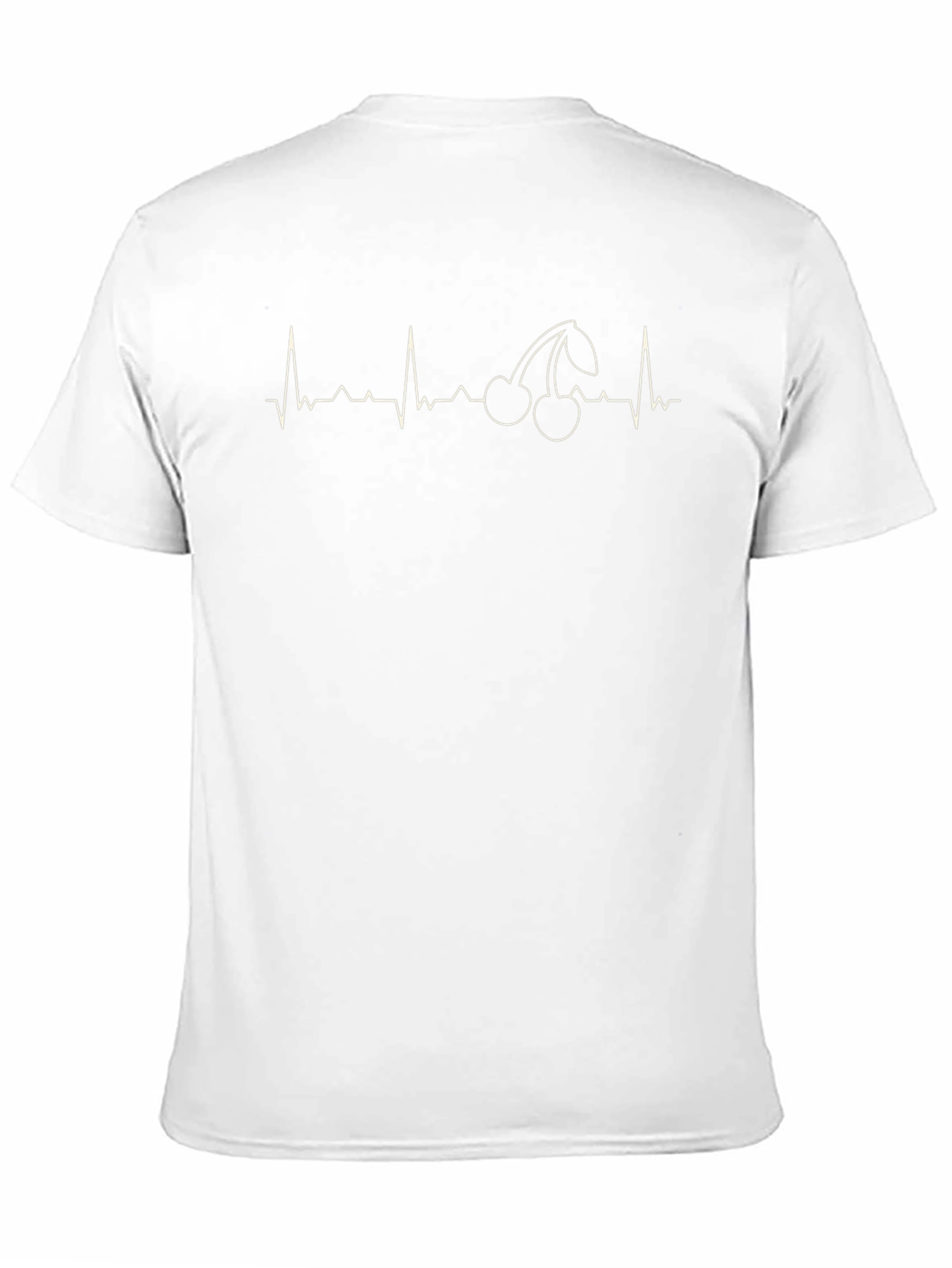 Cherry Heartbeat Graphic Black T-Shirt