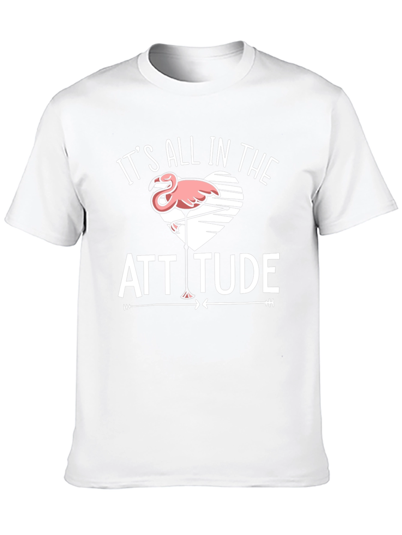 Attitude Flamingo Black T-Shirt
