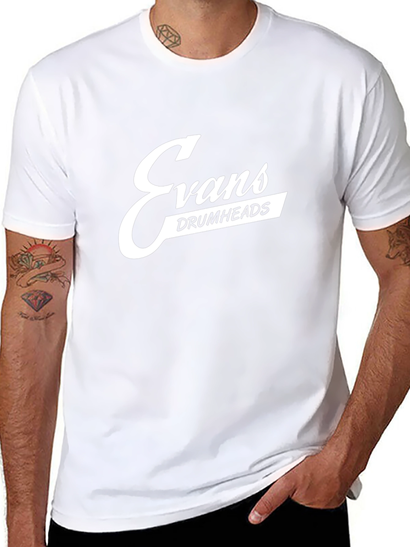 Evans Drumheads Black Graphic T-Shirt