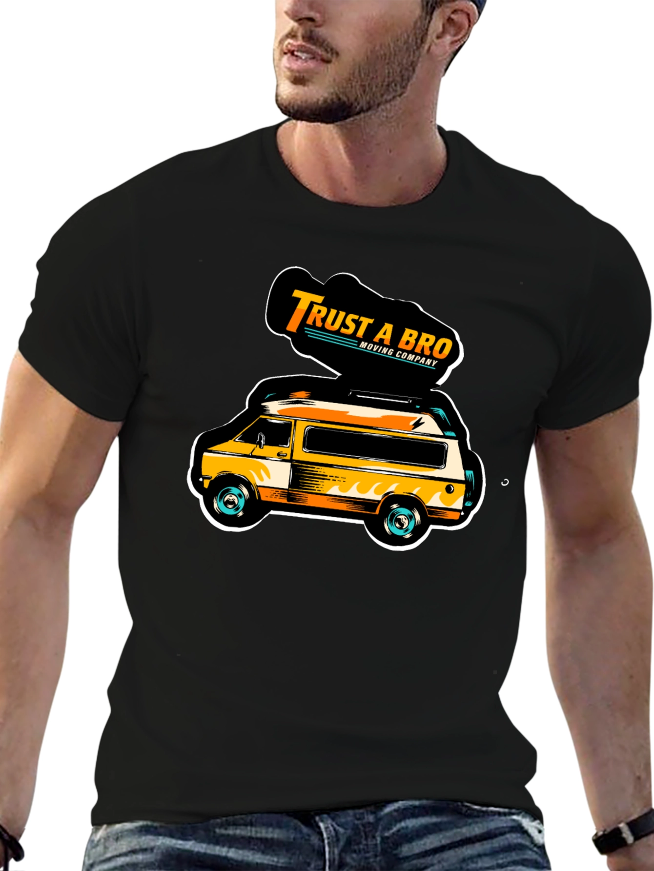 Trust A Bro Moving Company Graphic T-Shirt