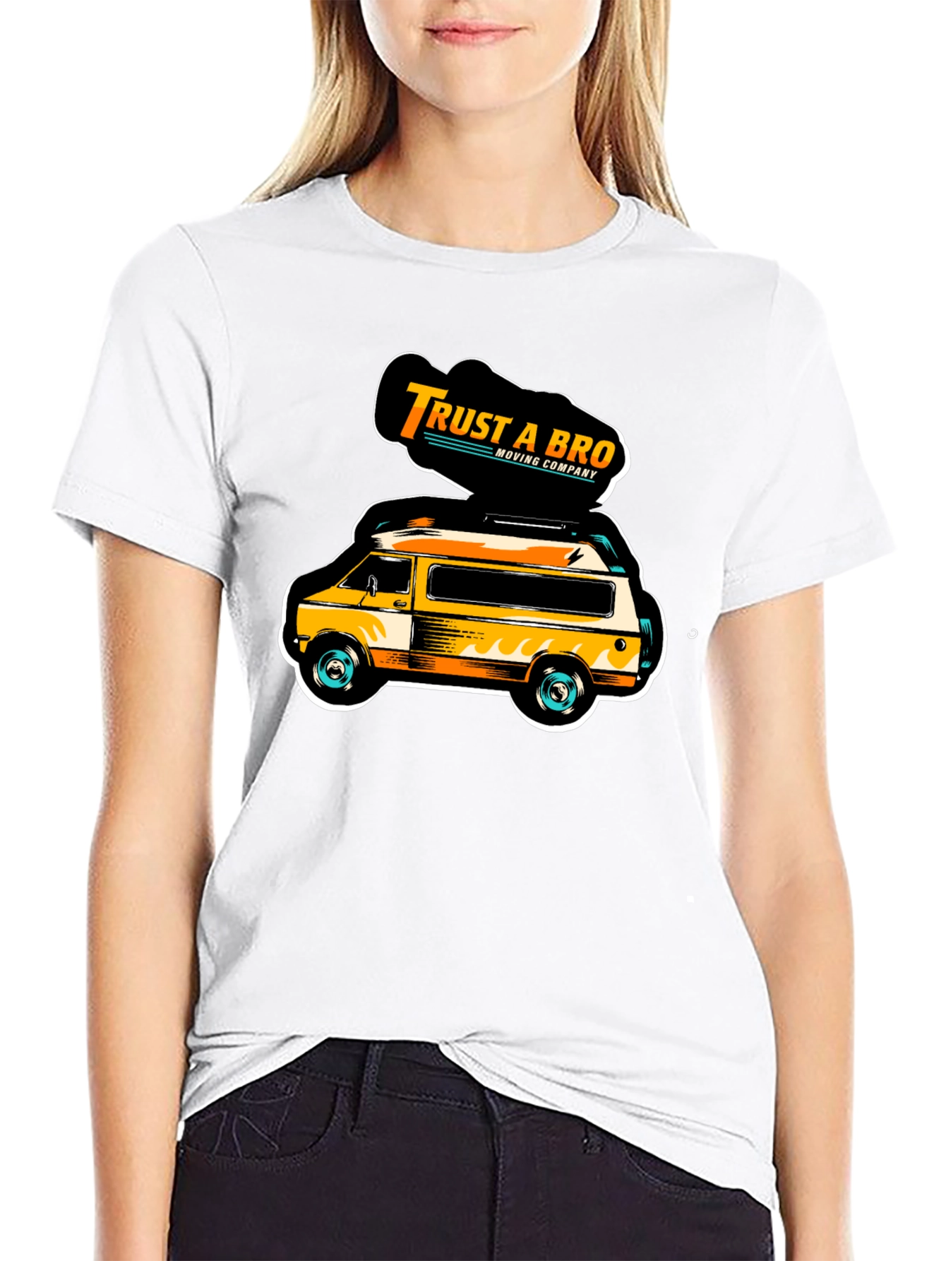 Trust A Bro Moving Company Graphic T-Shirt