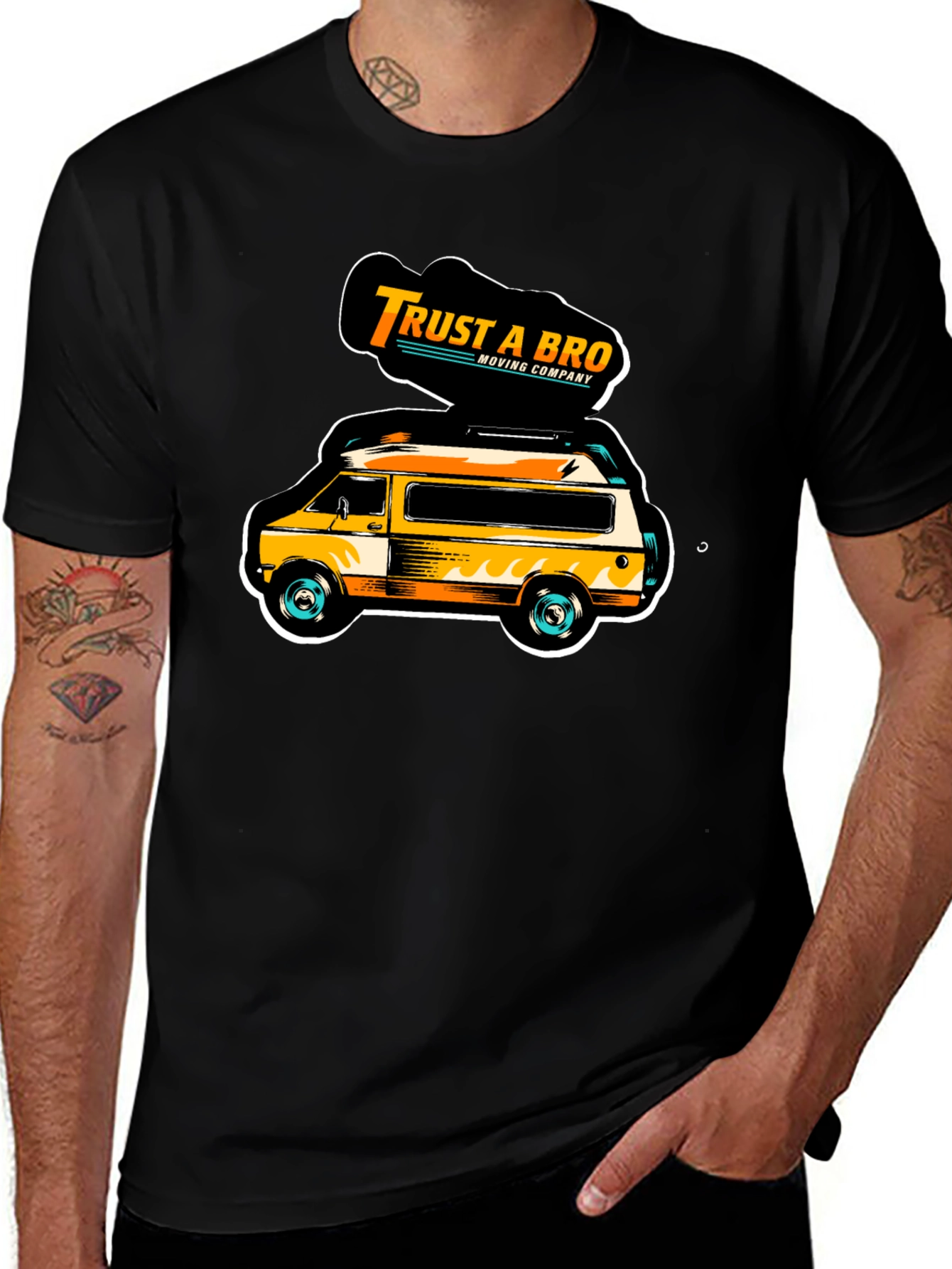 Trust A Bro Moving Company Graphic T-Shirt