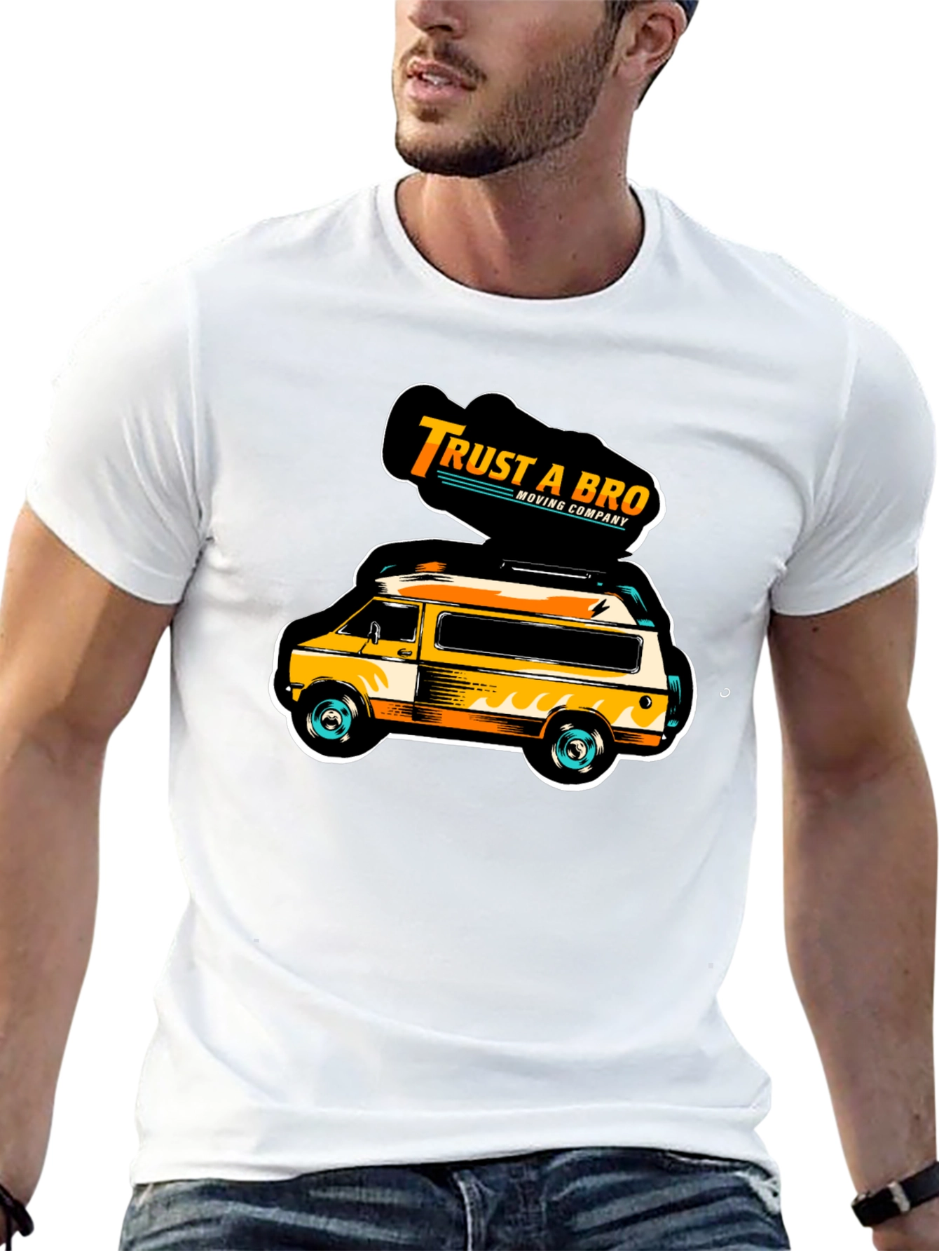 Trust A Bro Moving Company Graphic T-Shirt