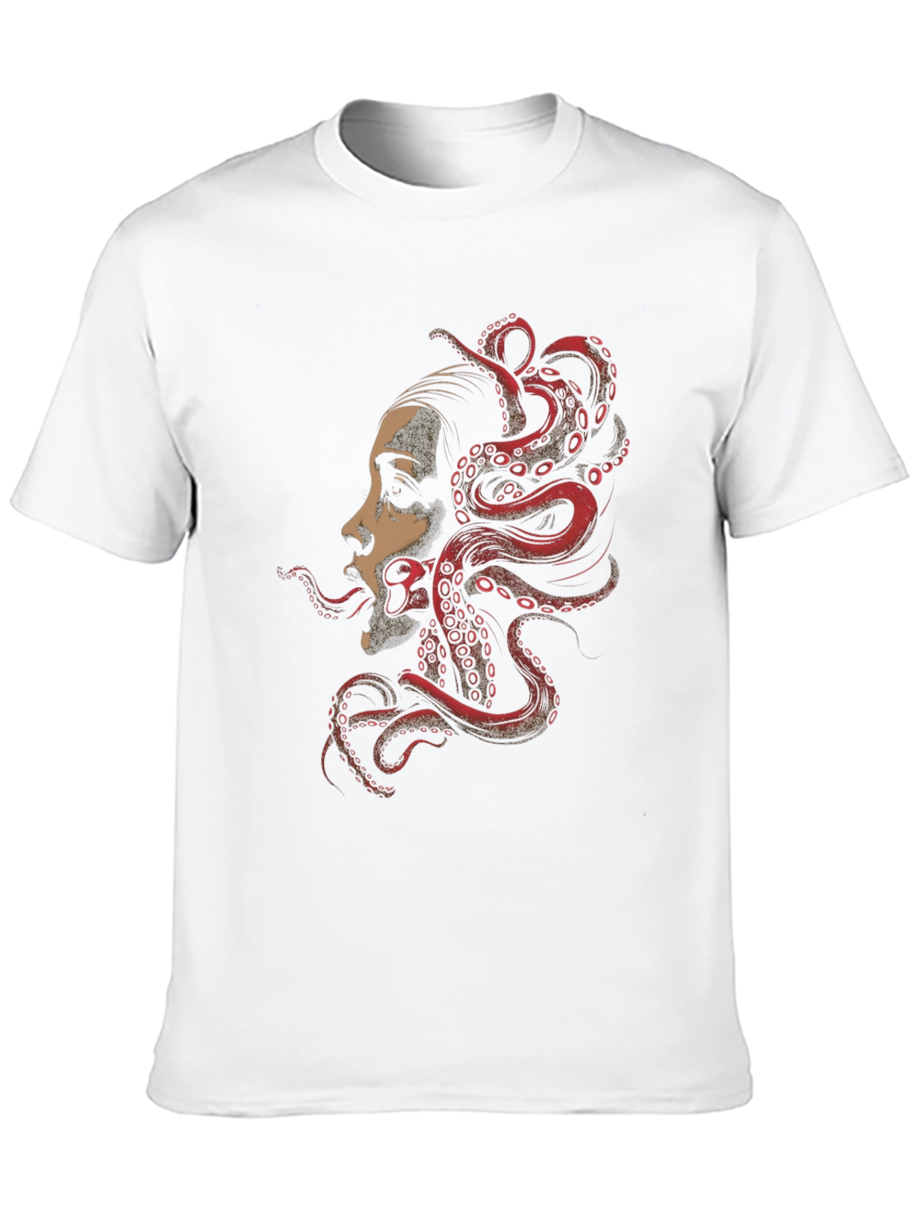 Octopus Woman Graphic Tee - Black
