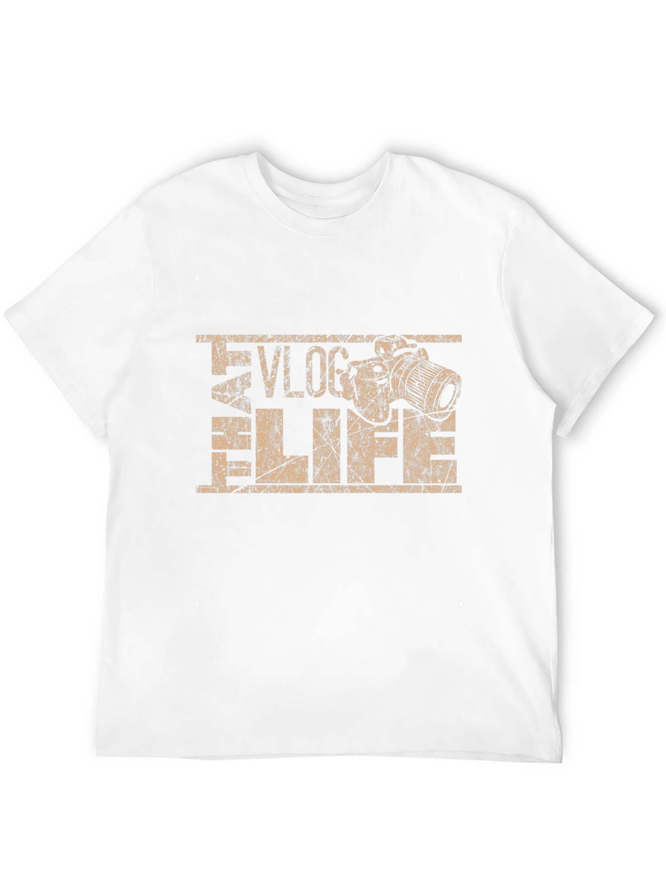 Vlog Life Camera Graphic T-Shirt - Black