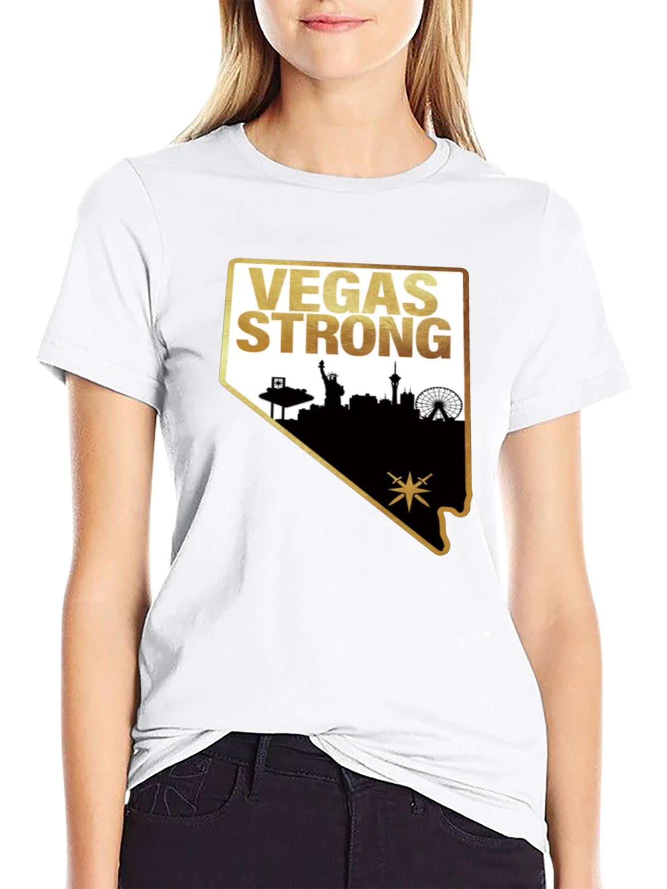 Vegas Strong Graphic T-Shirt - Unisex Cotton Tee