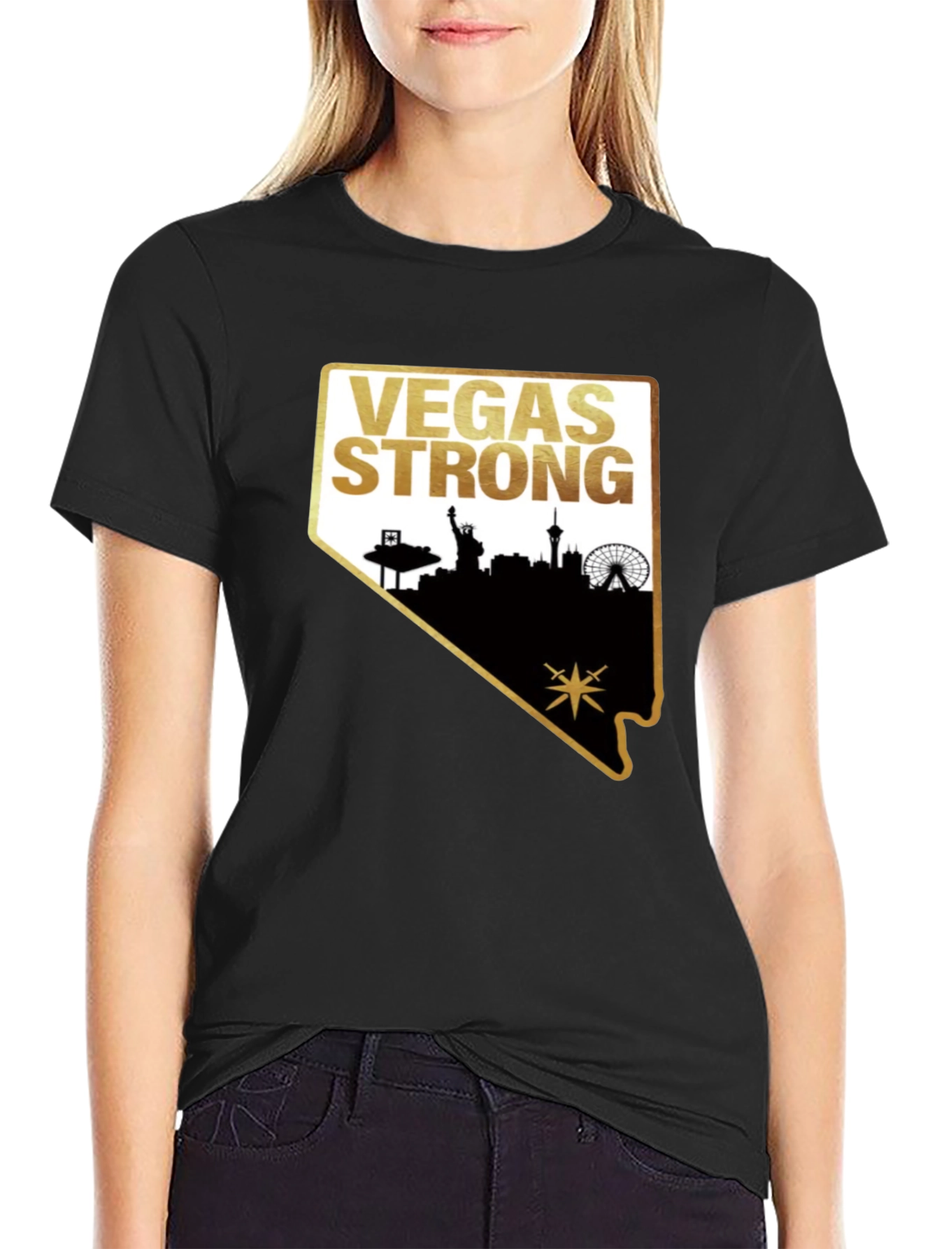 Vegas Strong Graphic T-Shirt - Unisex Cotton Tee
