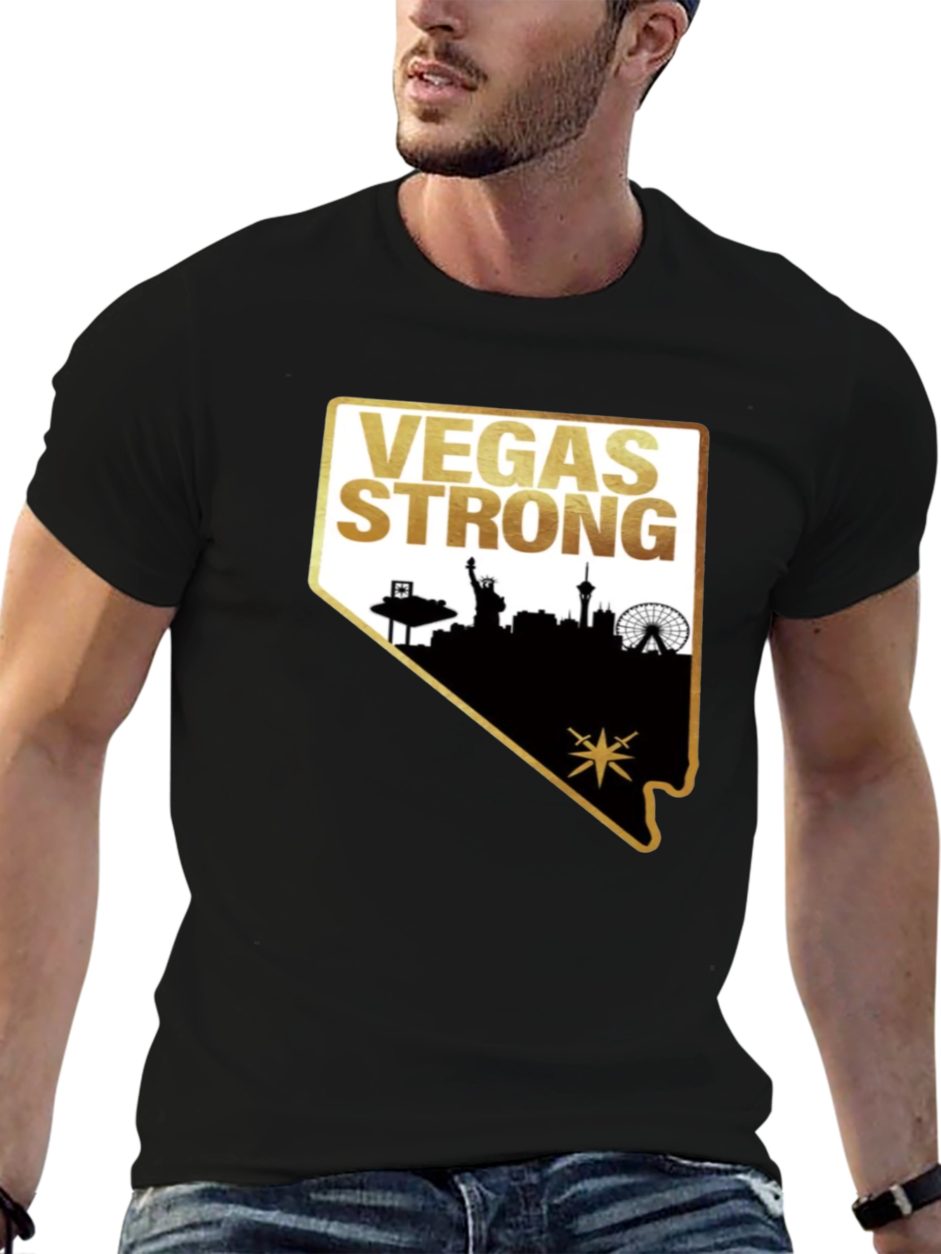Vegas Strong Graphic T-Shirt - Unisex Cotton Tee