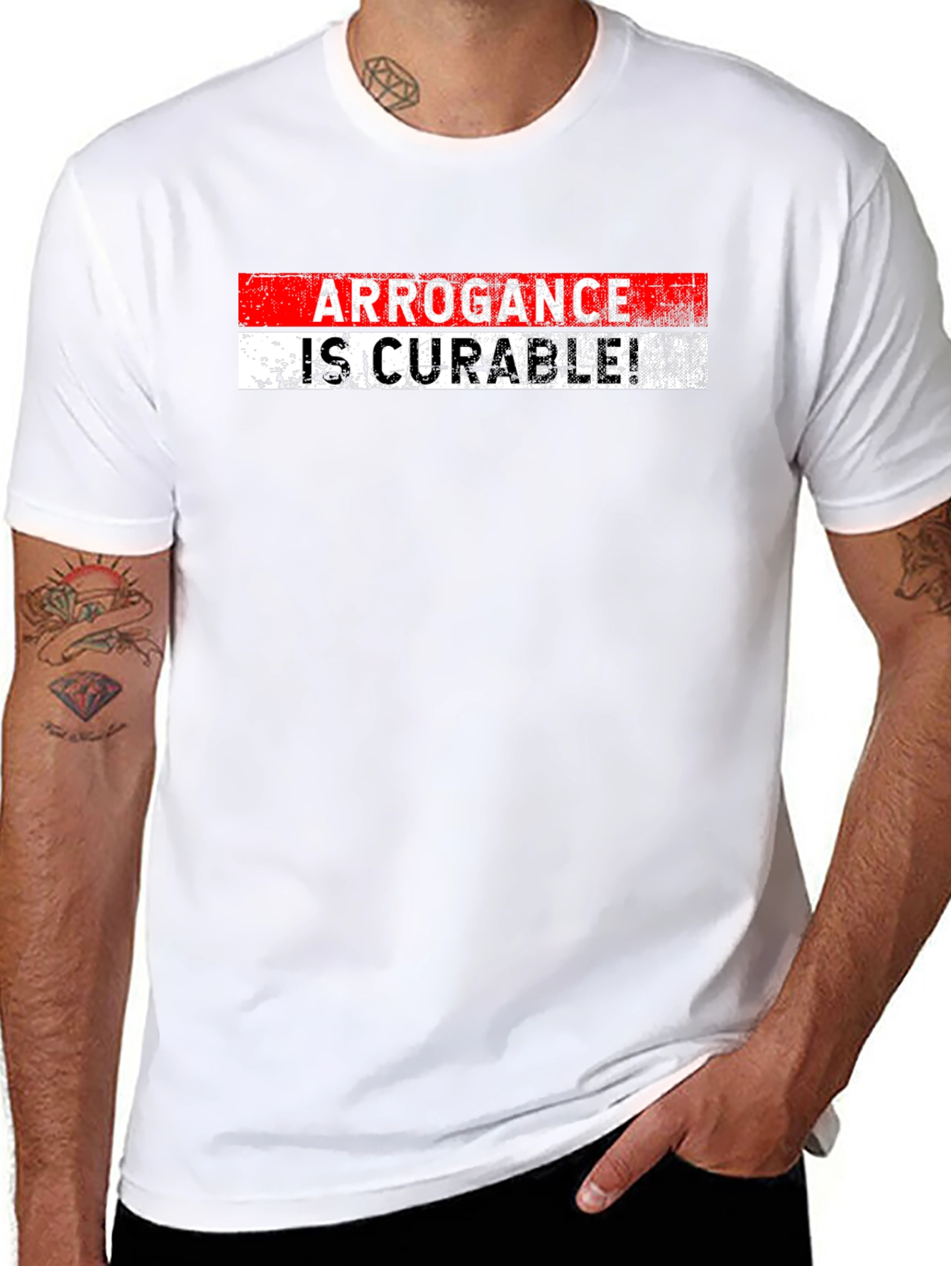 Arrogance is Curable Black T-Shirt