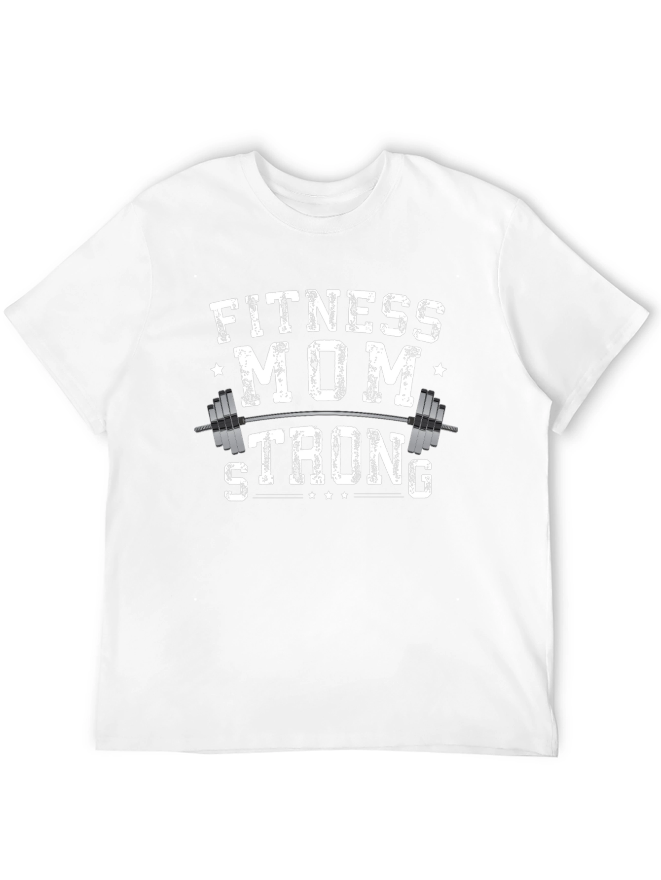 Fitness Mom Strong Black Graphic T-Shirt