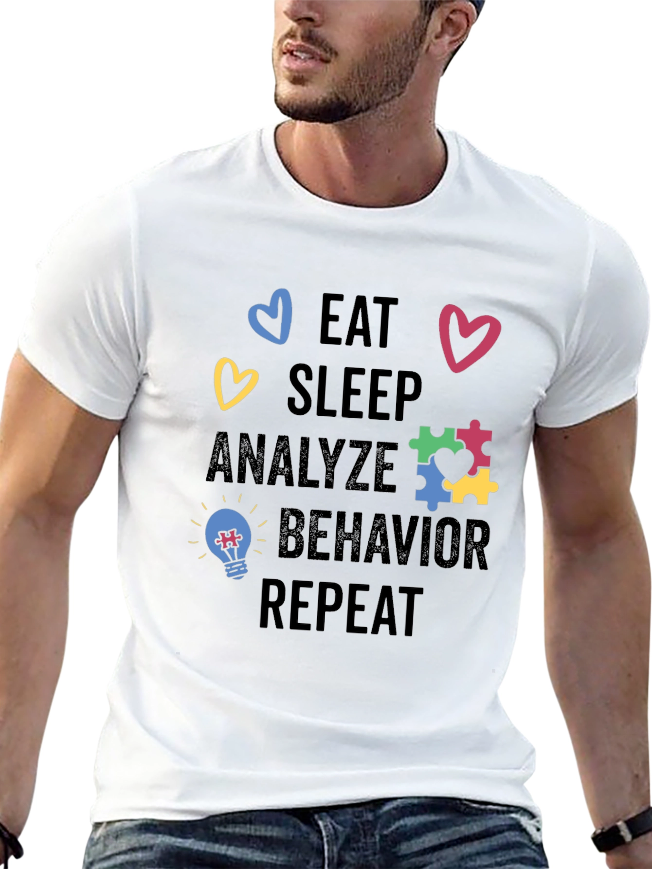 Eat Sleep Analyze Behavior Repeat Shirt