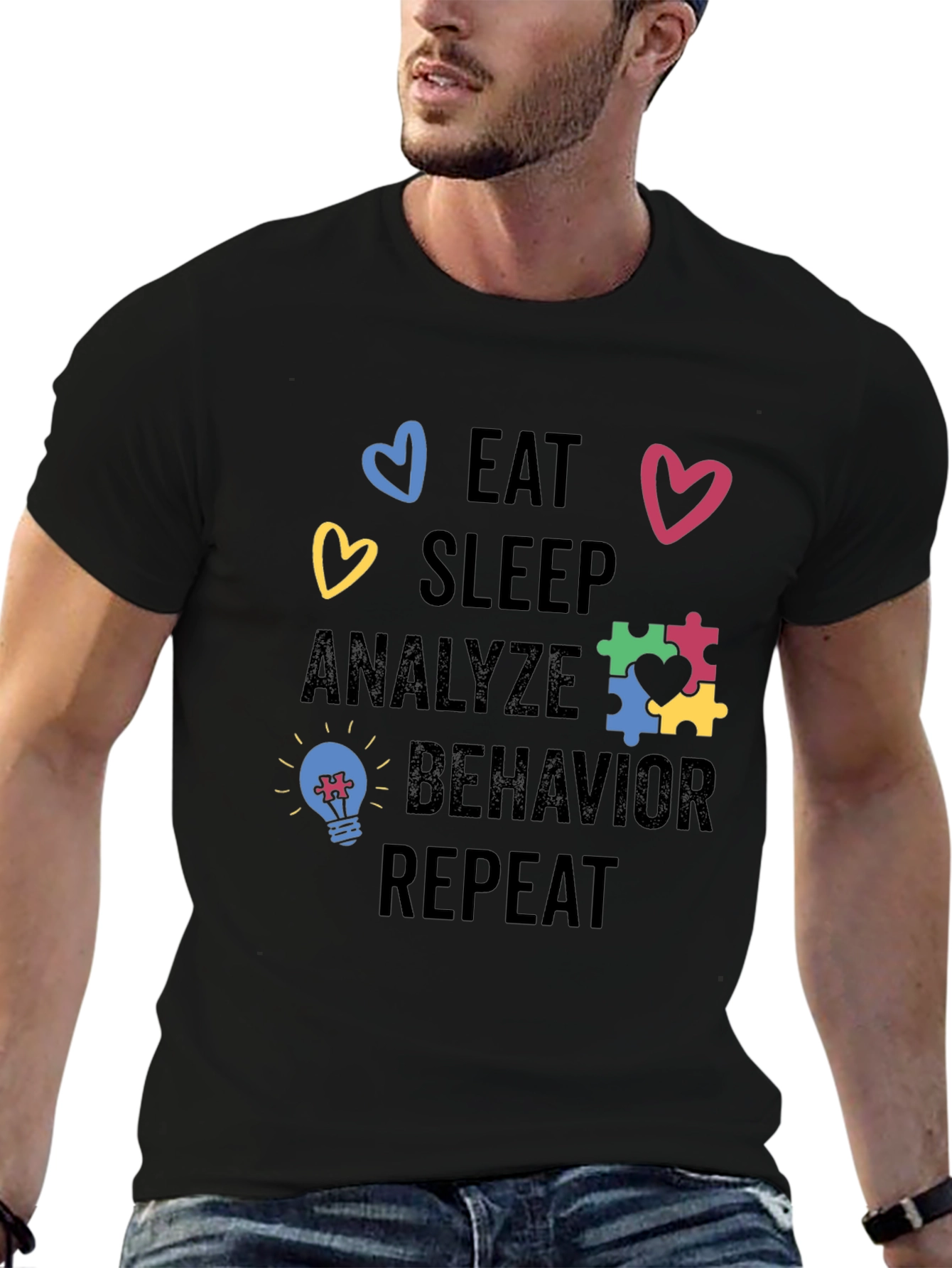 Eat Sleep Analyze Behavior Repeat Shirt