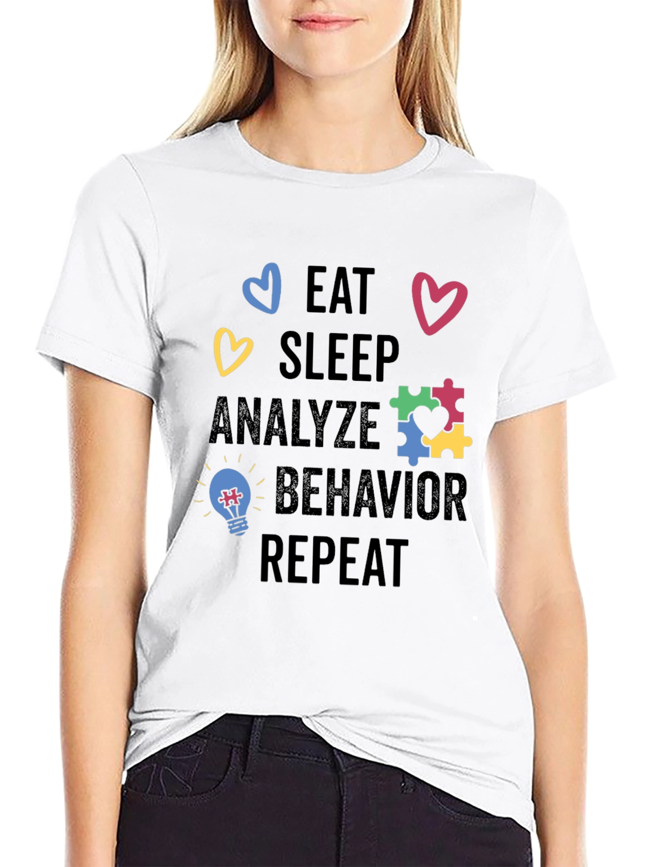 Eat Sleep Analyze Behavior Repeat Shirt