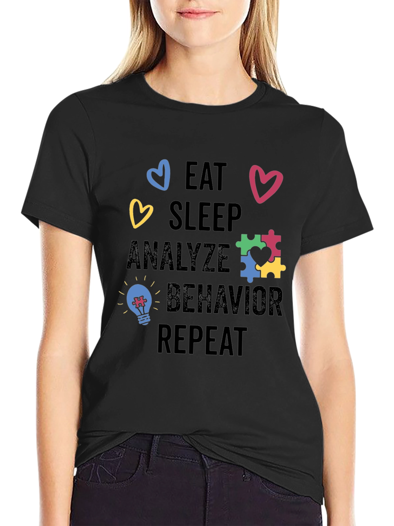 Eat Sleep Analyze Behavior Repeat Shirt