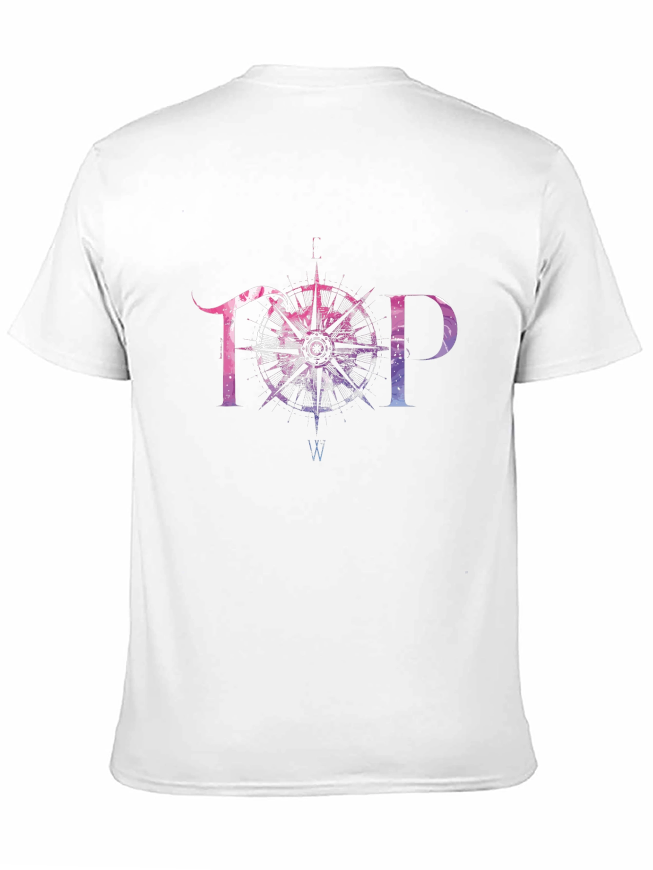 TOP Compass Graphic T-Shirt - Black