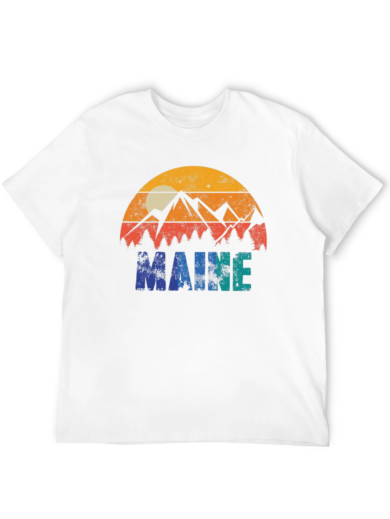 Maine Retro Graphic T-Shirt - Nature Inspired Design