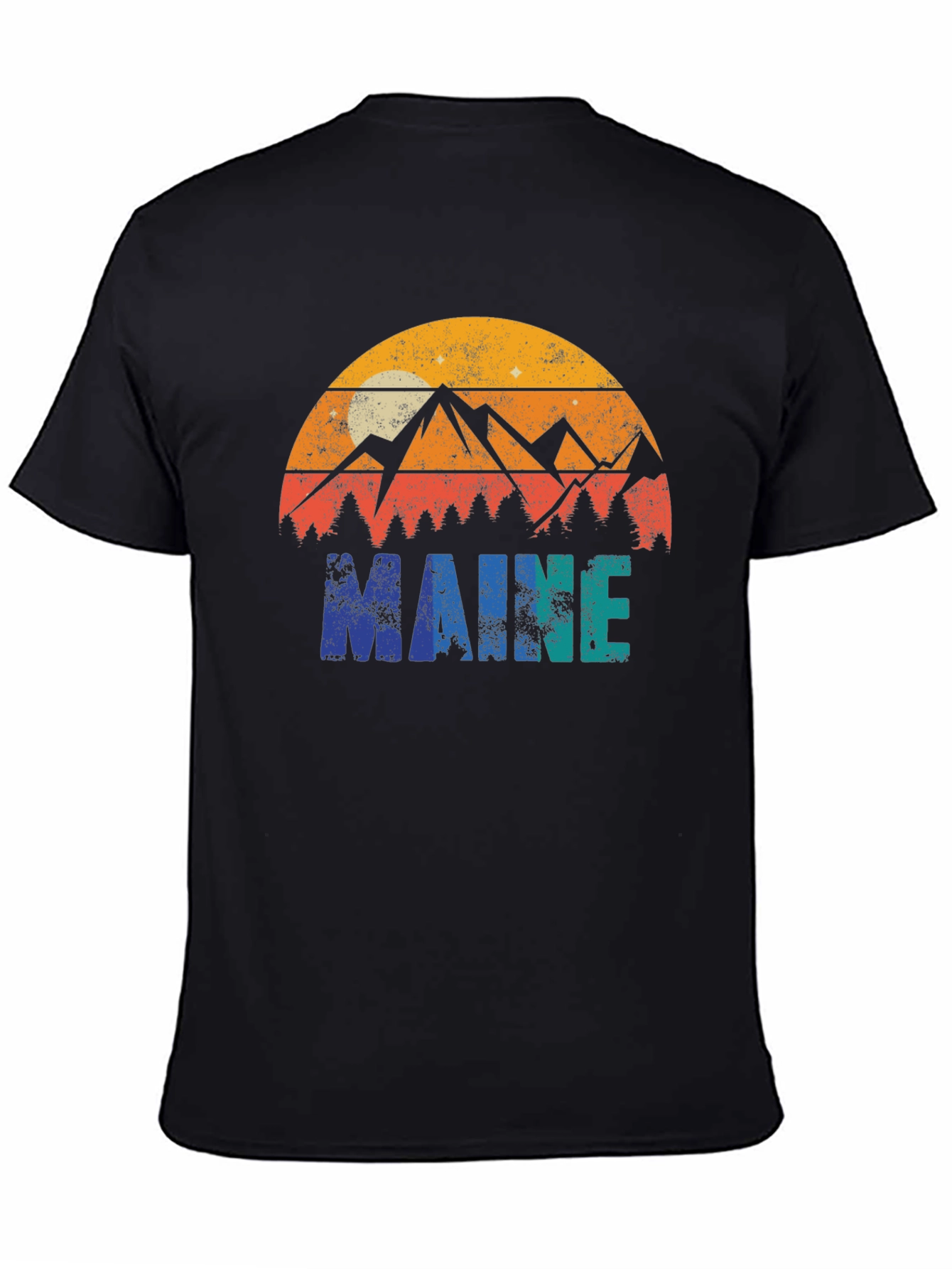 Maine Retro Graphic T-Shirt - Nature Inspired Design